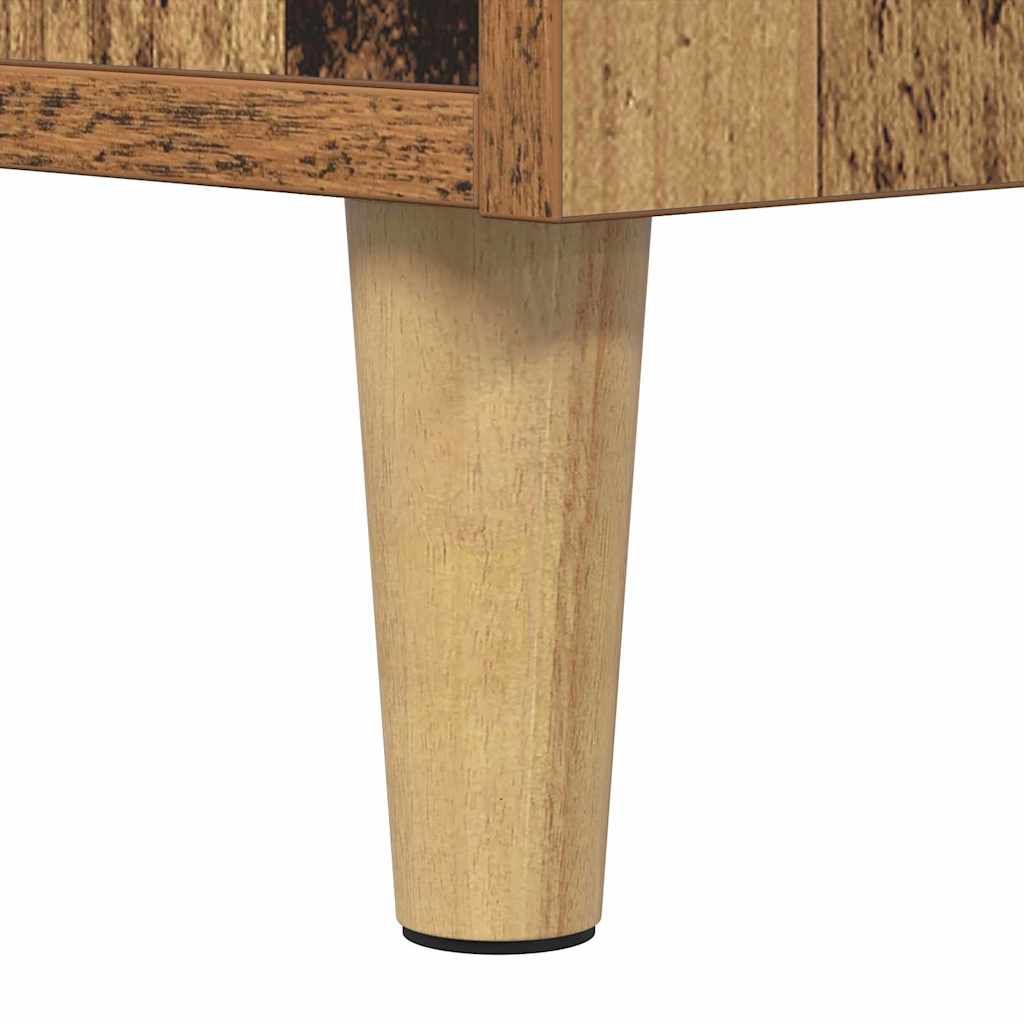 Sengeskab 2 stk. Gammelt træ 40 x 35 x 47,5 cm Konstrueret træ