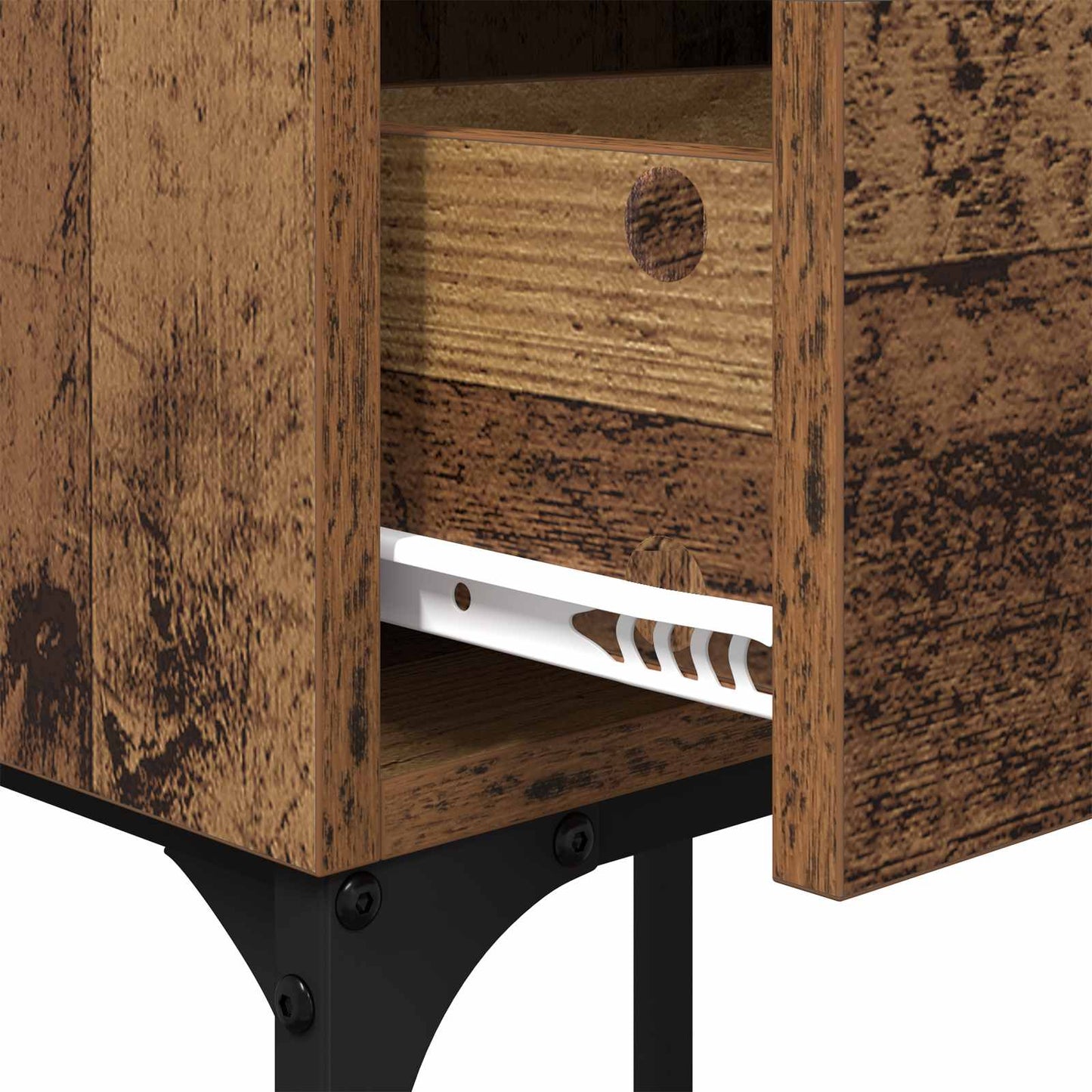 Sengebord 2 pcs Gammelt træ 40 x 29 x 60 cm Konstrueret træ