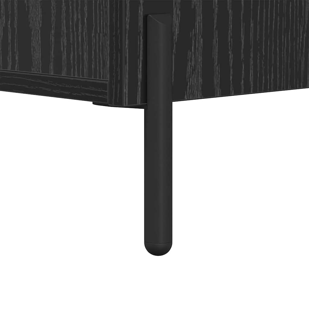 Natskab med skuffe Sort eg 40 x 35 x 47,5 cm Konstrueret træ