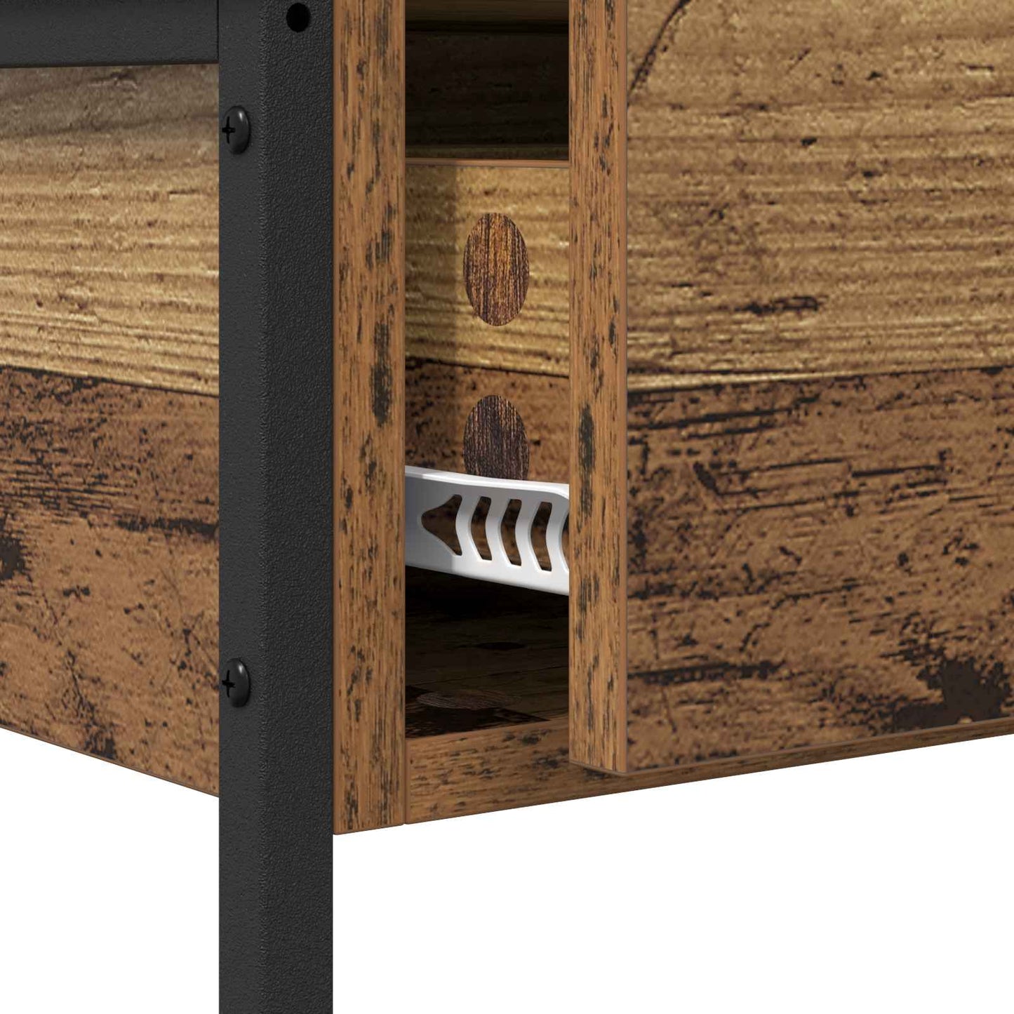 Konsolbord Gammelt træ 75 x 34,5 x 75 cm Konstrueret træ