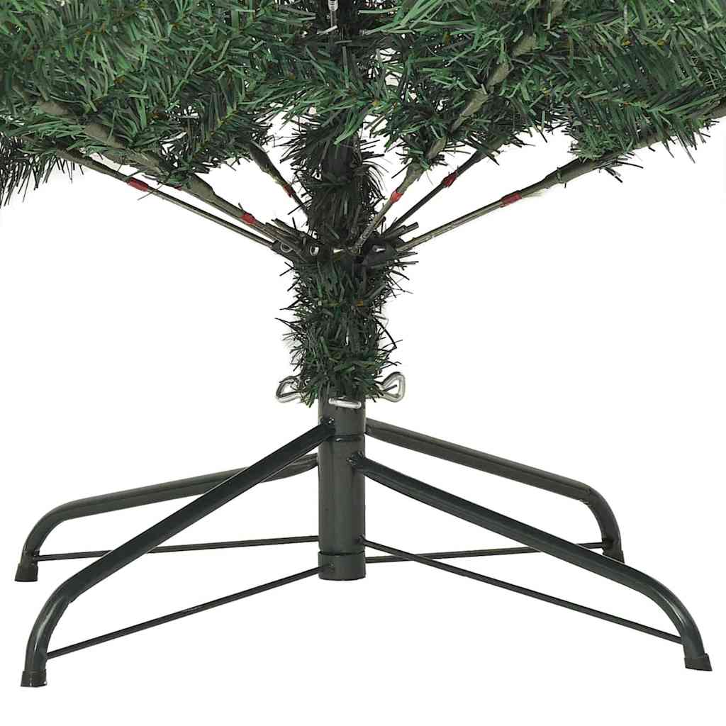 Kunstigt juletræ med stativ Grøn 240 cm PVC og plastik og stål