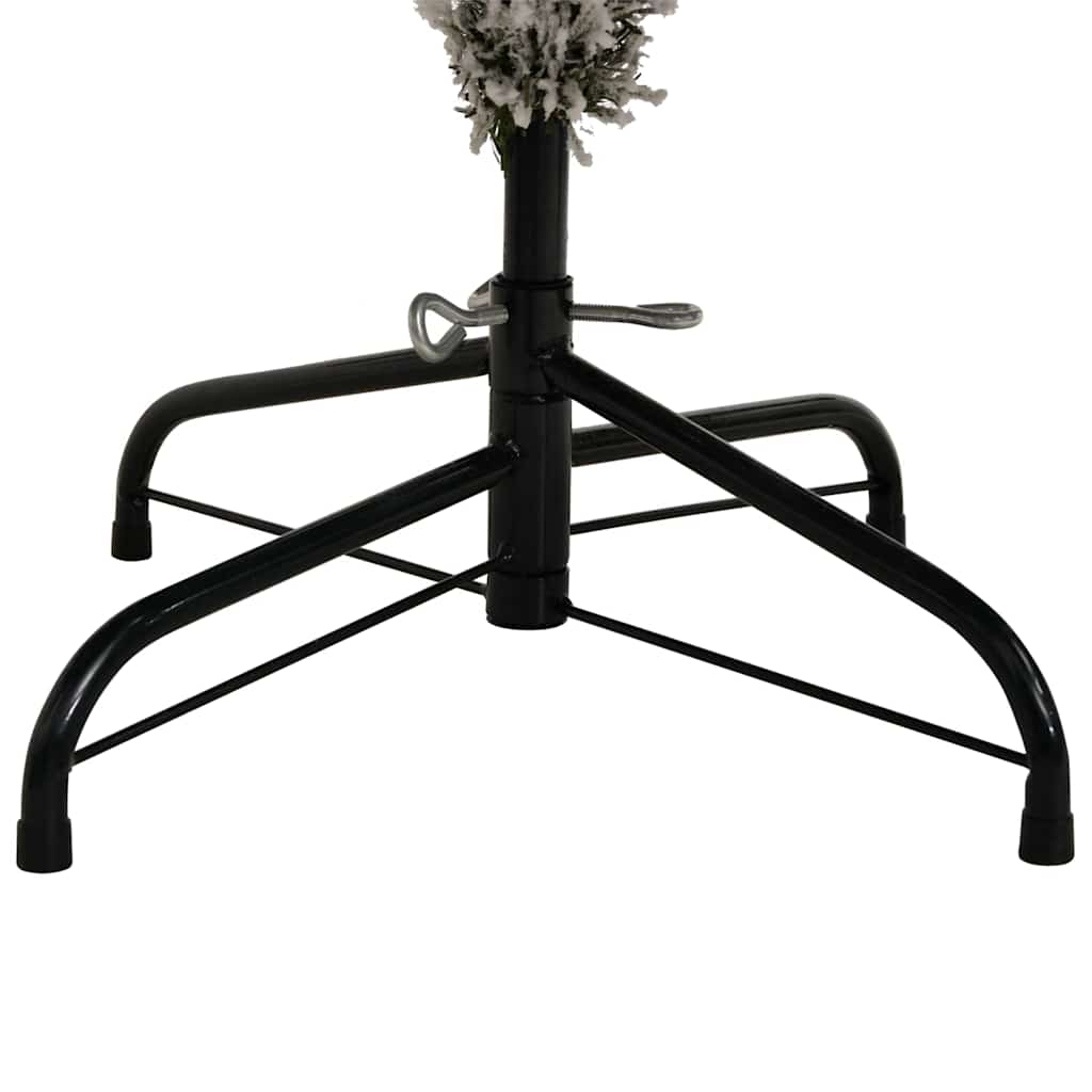 Kunstigt juletræ Grøn og Hvid 180 cm PVC og metal