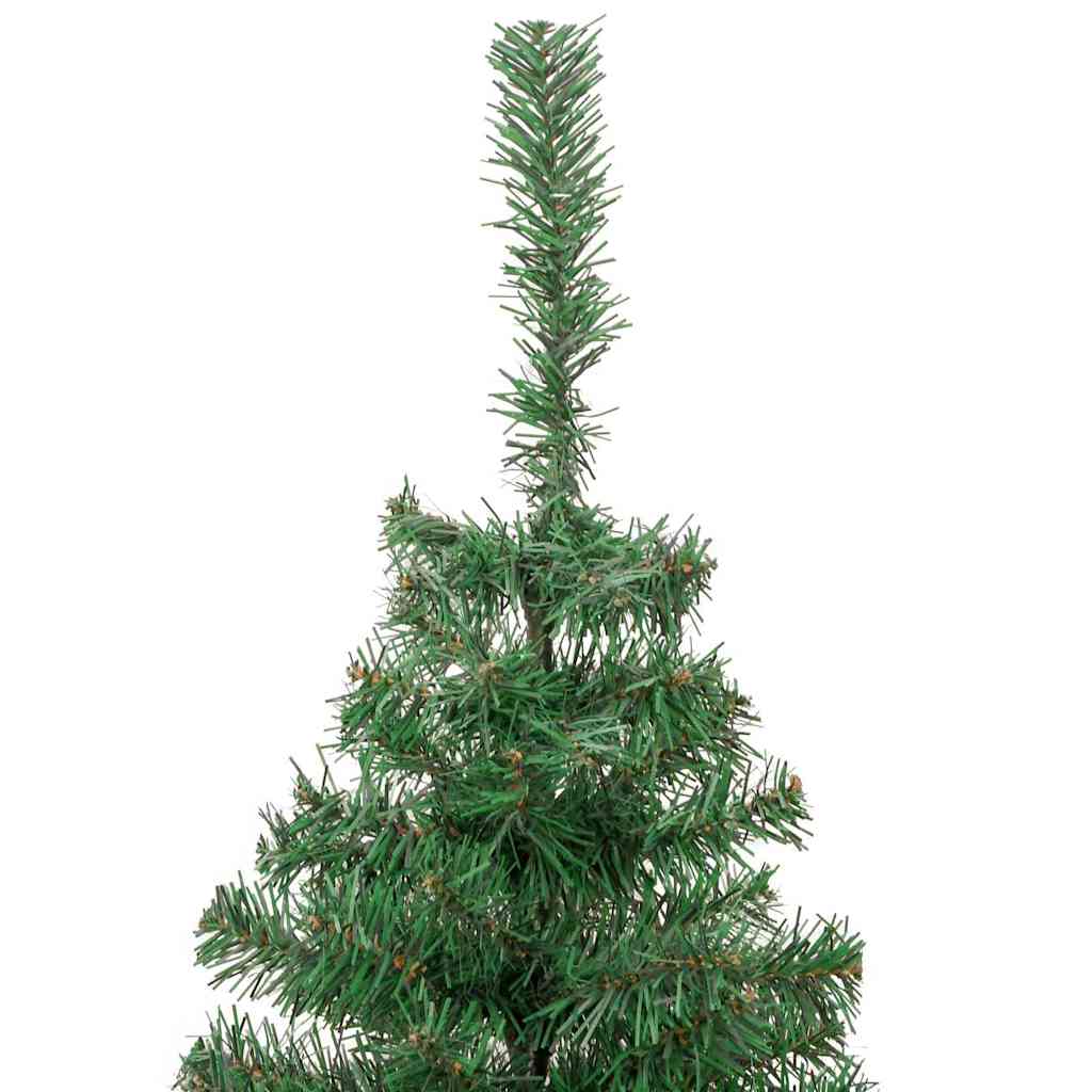 Juletræ med 300 LED'er med stativ Grøn 210 cm PVC