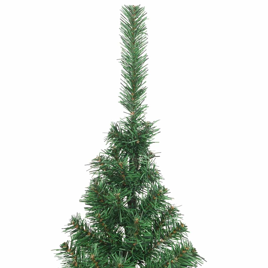 Kunstig Forbelyst Juletræ med 300 LED'er Grøn 180 cm PVC