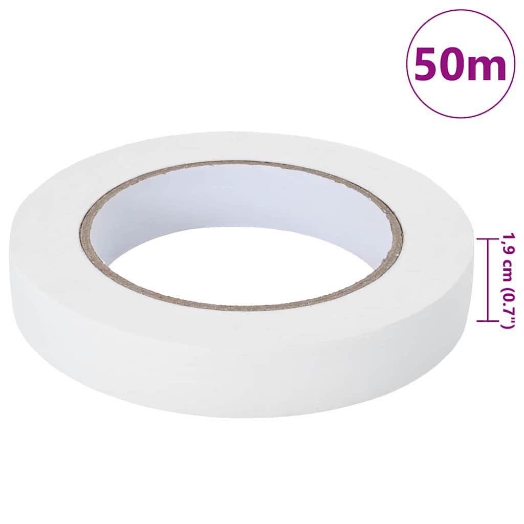 Maler Maskeringstape 50 pcs Hvid 19mm x 50m Papir