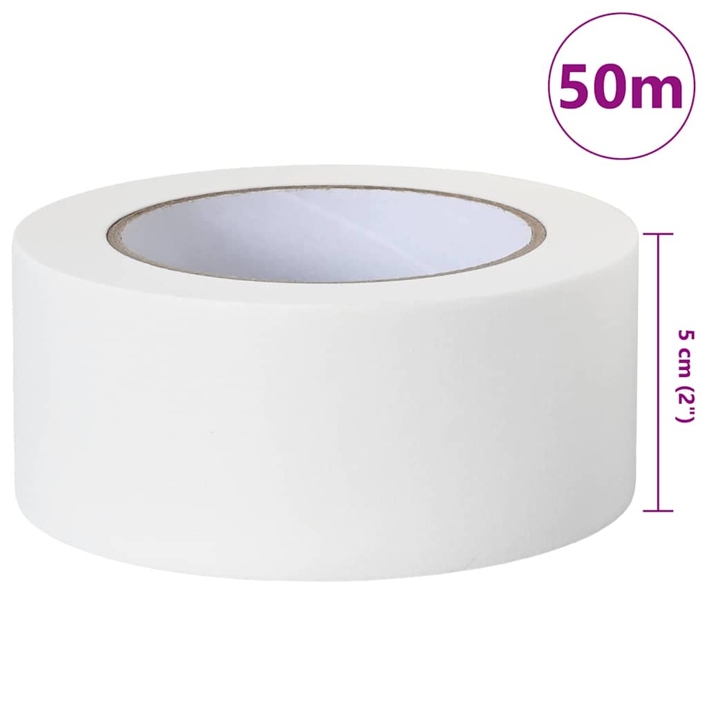 Maler Maskeringstape 6 pcs Hvid 50 mm x 50 m Papir