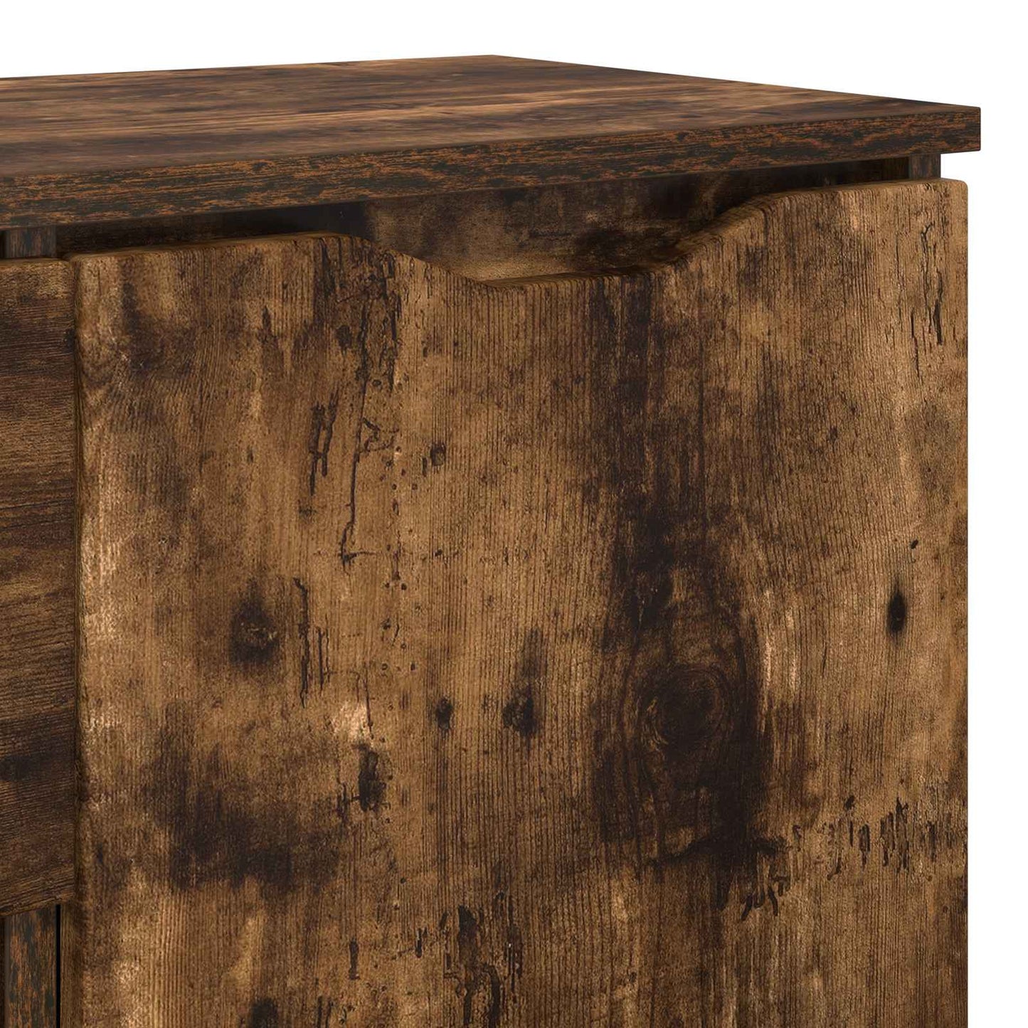 Sideboard med skuffe Røget eg 100 x 30 x 65,6 Konstrueret træ