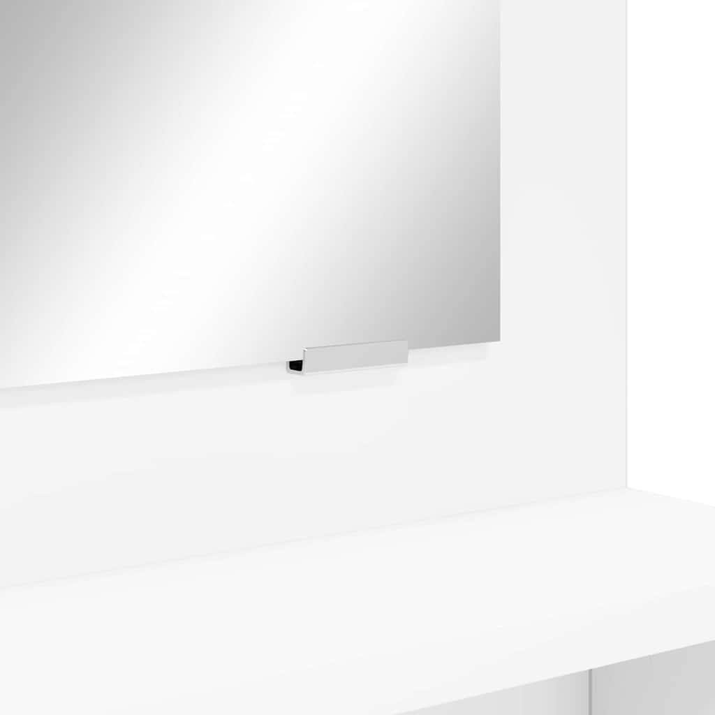 Soveværelsessminkeborde Hvid 80 x 39,6 x 135 cm Konstrueret træ