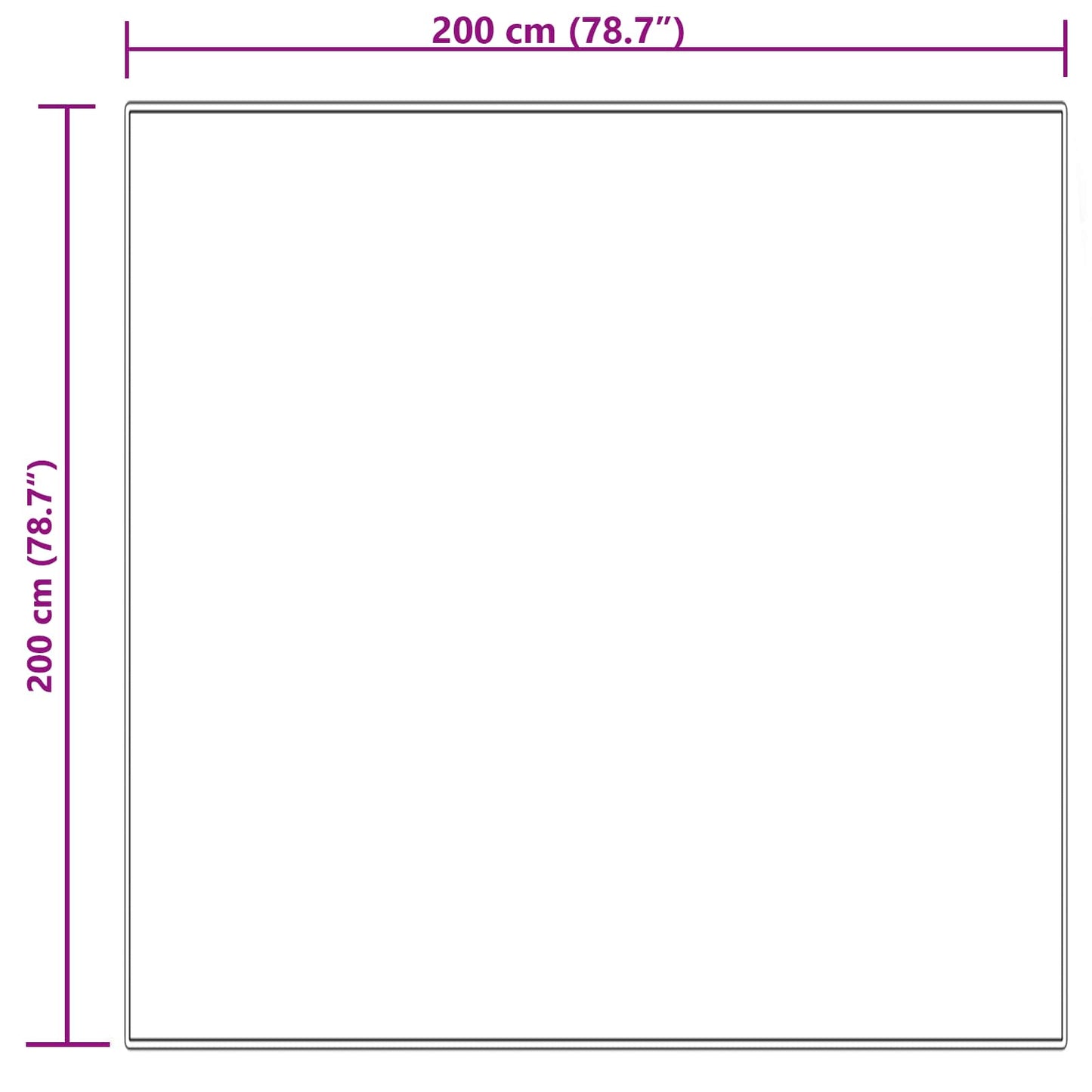 Fuskobbel lammeskindstæppe TAFALLA Cremefarvet 200 x 200 cm