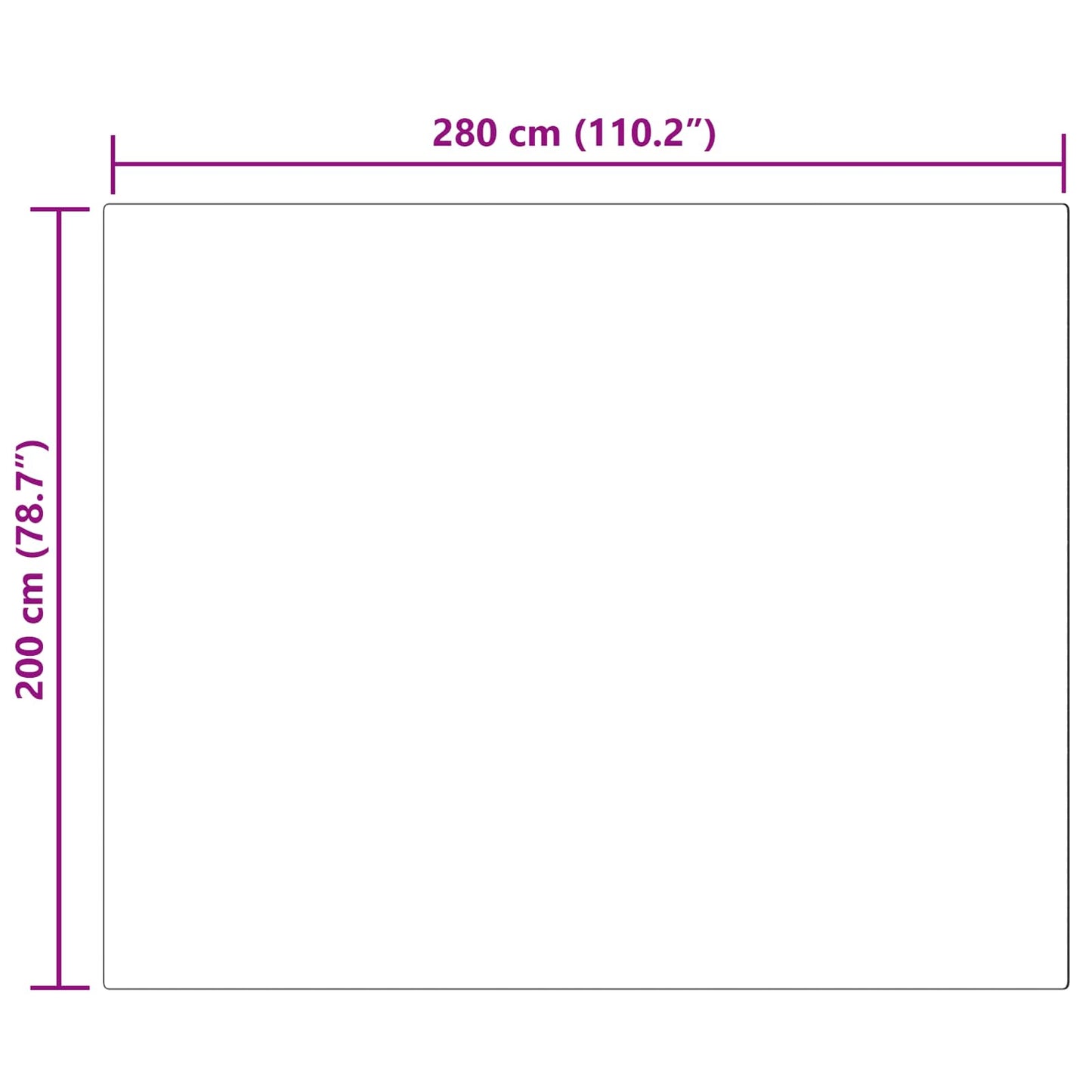 Fuskobbel lammeskindstæppe TAFALLA Sort 200 x 280 cm Polyester