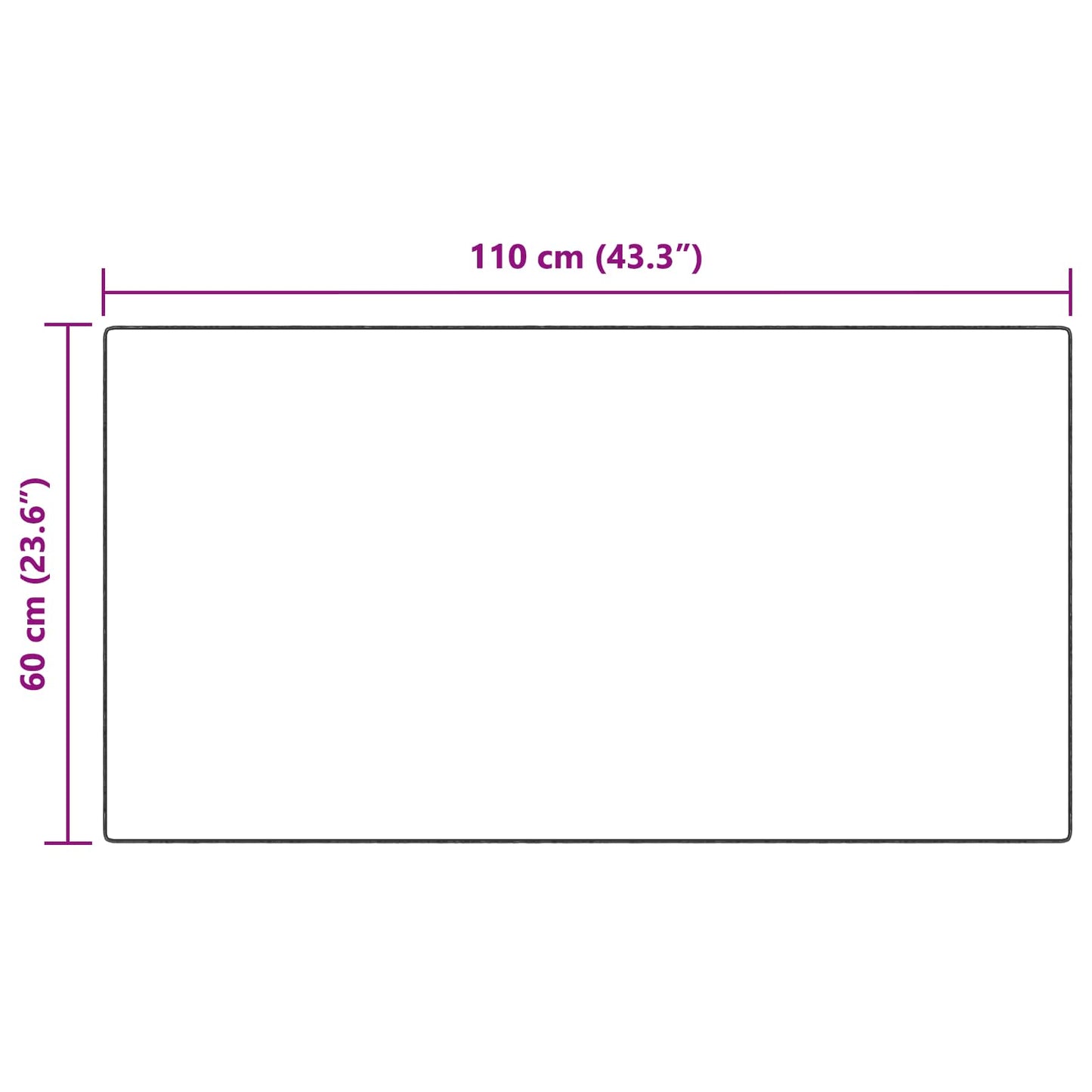 Fuskobbel lammeskindstæppe TAFALLA Antracit 60 x 110 cm