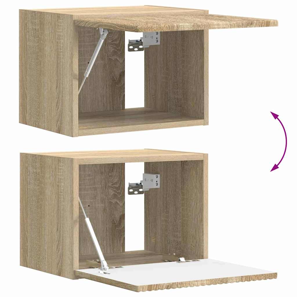 TV vægskab Vægmonteret Sonoma 39 x 31 x 29,5 cm Konstrueret træ