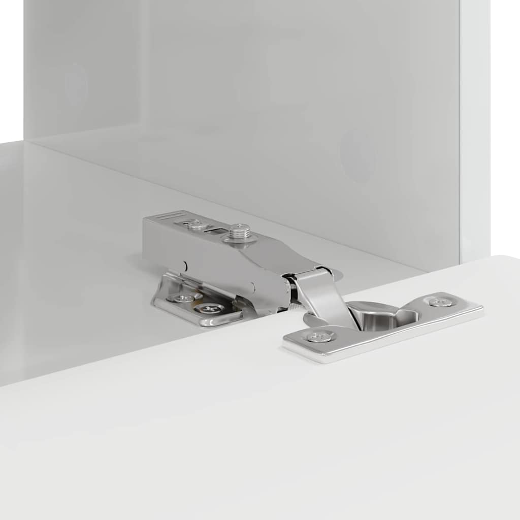 TV vægskab 2 pcs Gloss Hvid 39 x 31 x 29,5 cm Konstrueret træ