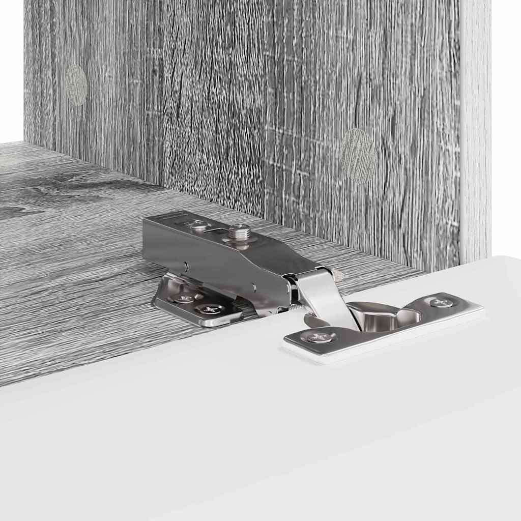 TV vægskab 2 pcs Grå Sonoma 39 x 31 x 29,5 cm Konstrueret træ