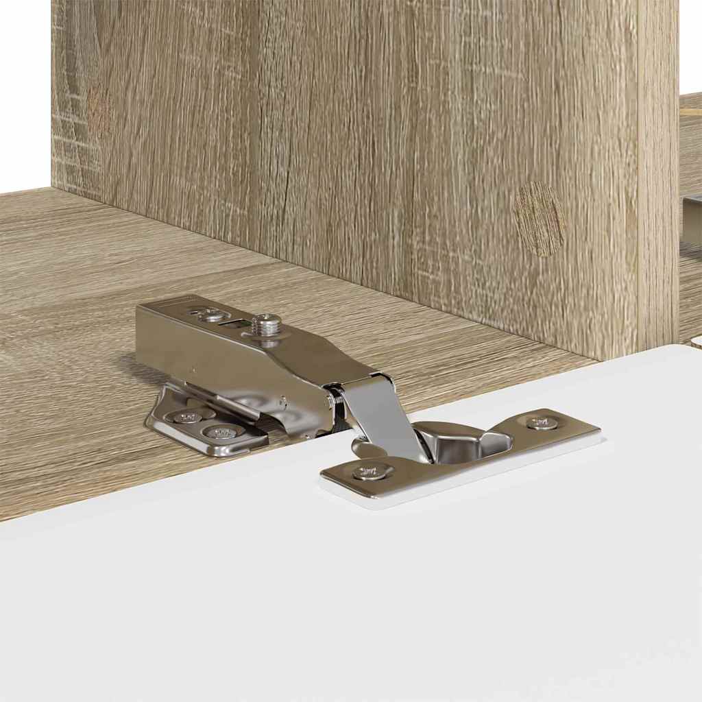 TV vægskab 2 pcs Sonoma 78,5 x 31 x 29,5 cm Konstrueret træ