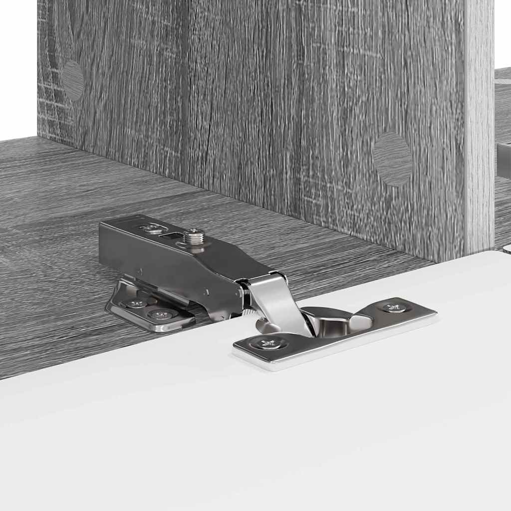 TV vægskab 2 pcs Grå Sonoma 78,5 x 31 x 29,5 cm Konstrueret træ
