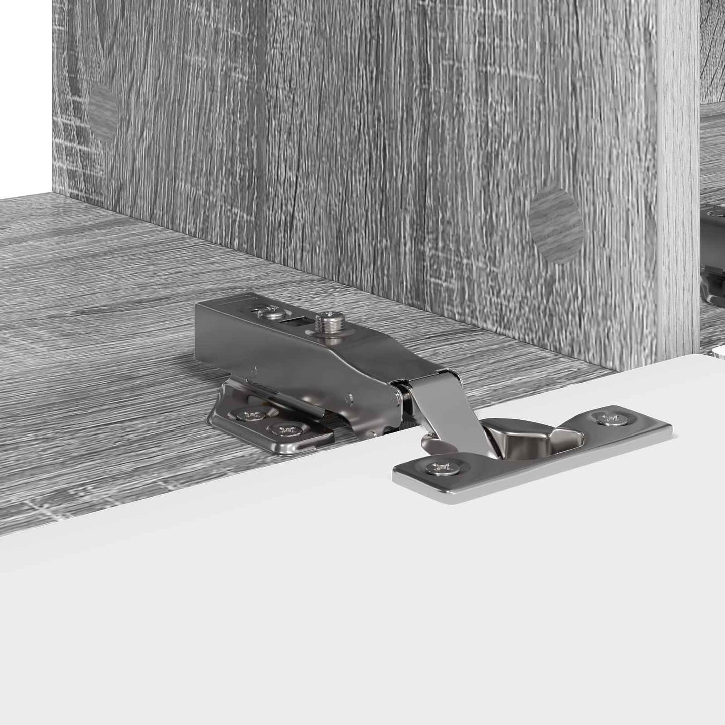 TV vægskab 2 pcs Grå Sonoma 98 x 31 x 29,5 cm Konstrueret træ