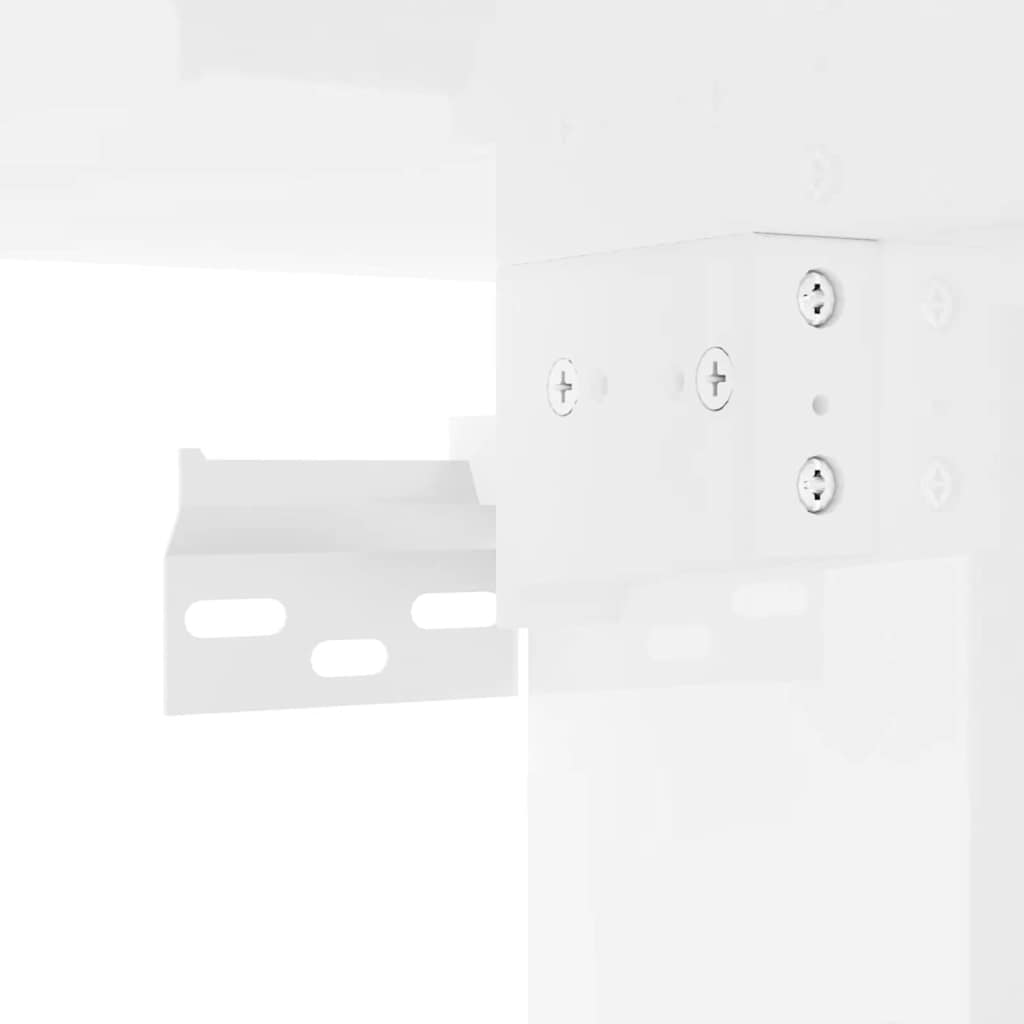 TV vægskab Gloss Hvid 30 x 31 x 60 cm Konstrueret træ
