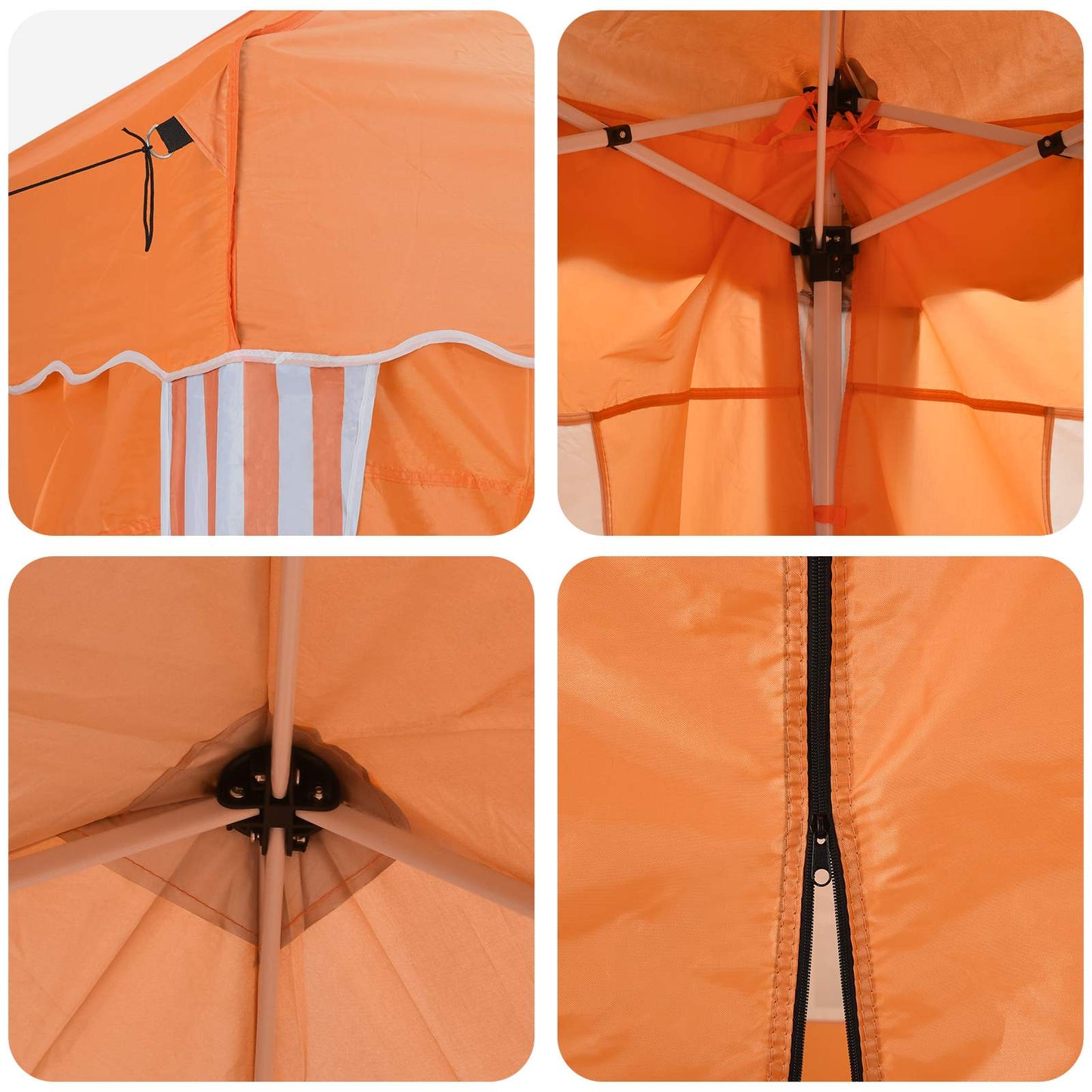 Pop-up Festtelt 575 x 288 x 245 cm Orange