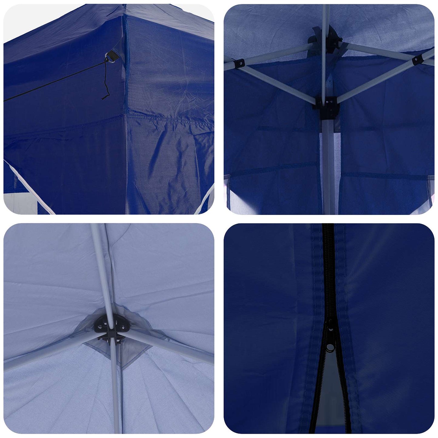 Pop-up Festtelt 575 x 288 x 245 cm Blå Oxford stof