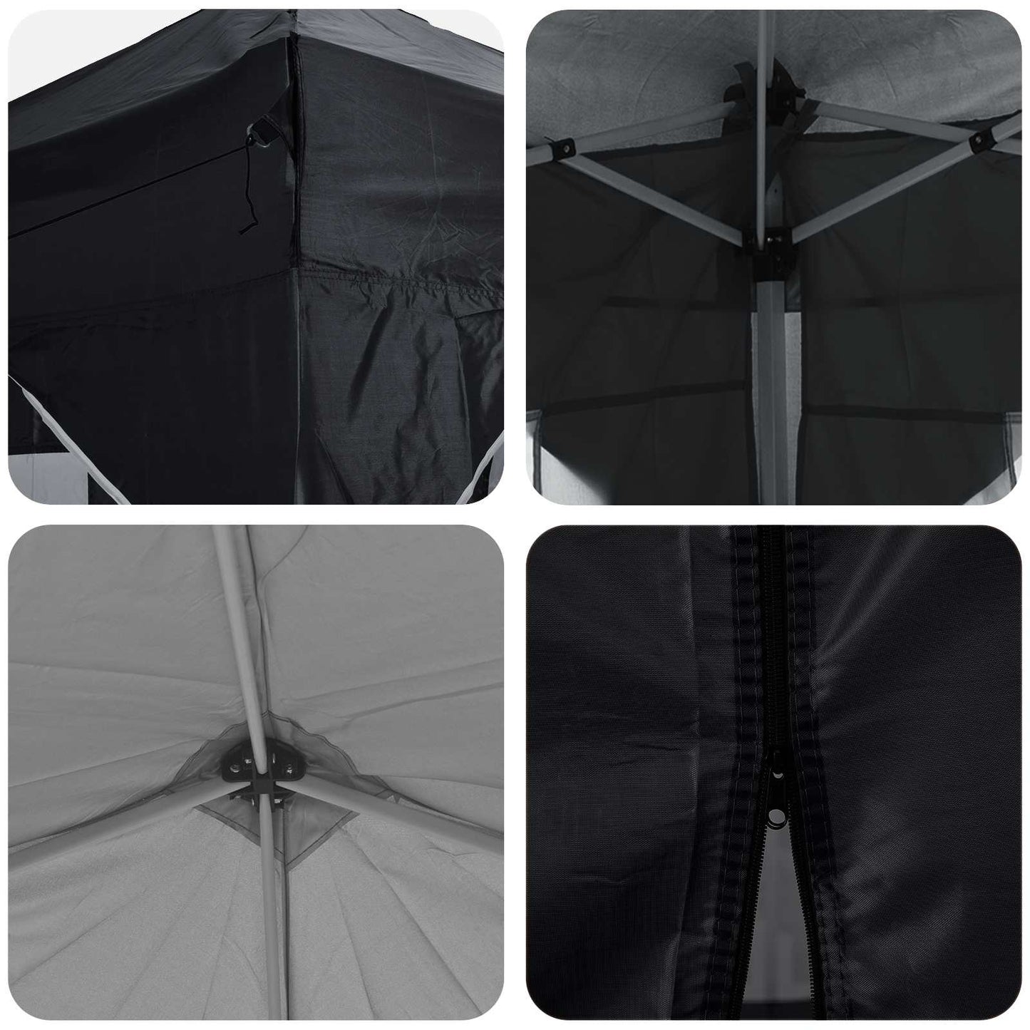 Pop-up Festtelt 575 x 288 x 245 cm Antracit Oxford stof