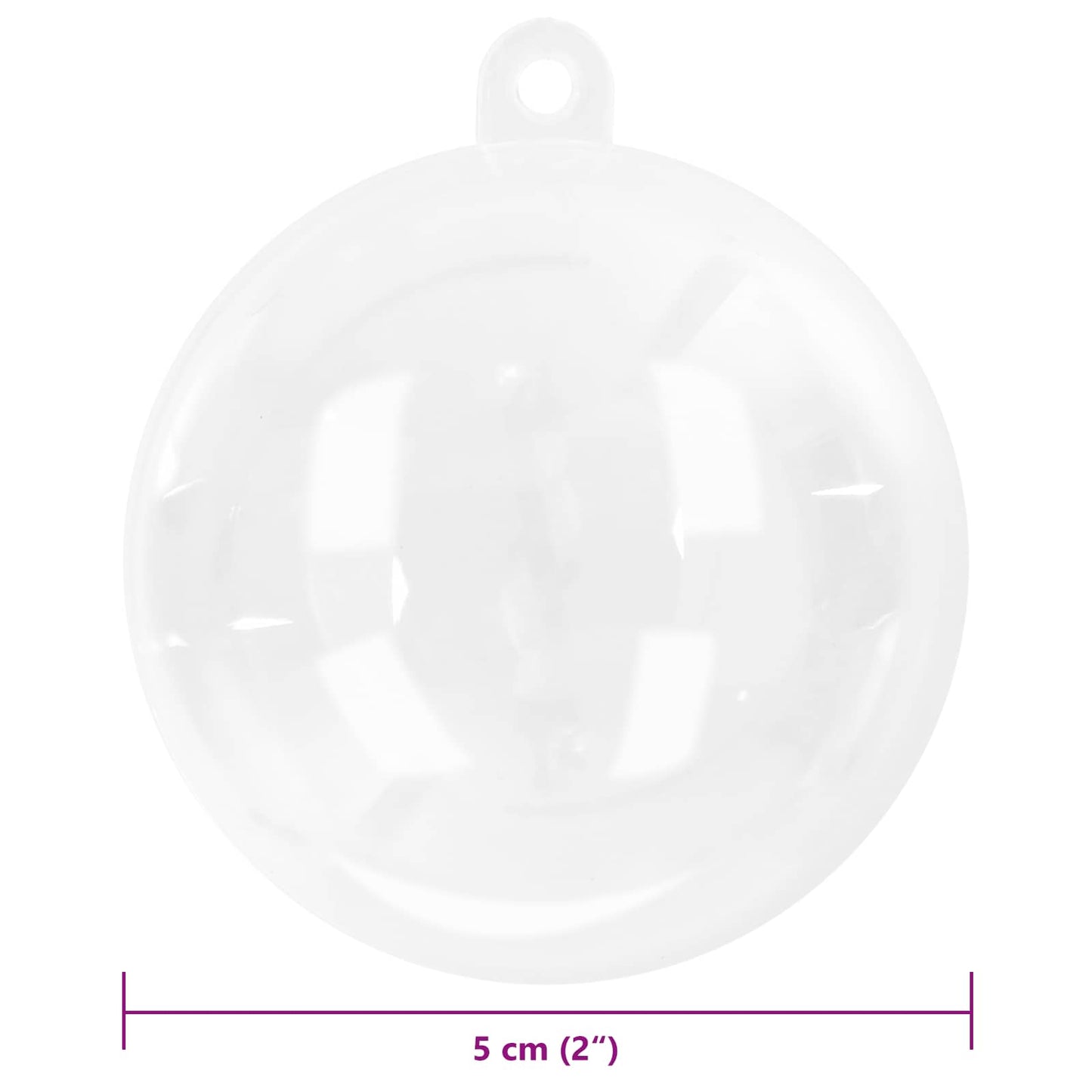 Jule Kuglesæt 50 pcs Transparent Ø 5 cm