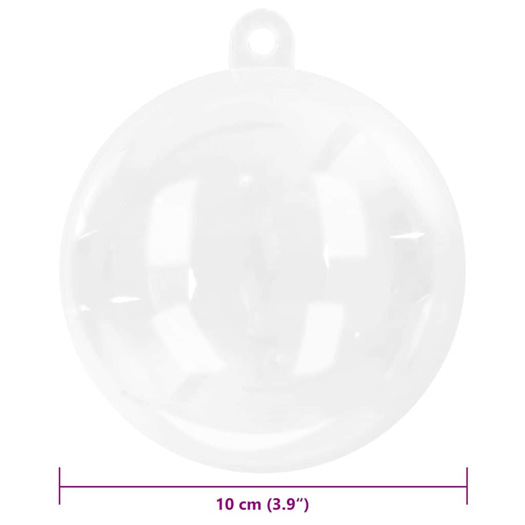 Jule Kuglesæt 25 pcs Transparent Ø 10 cm