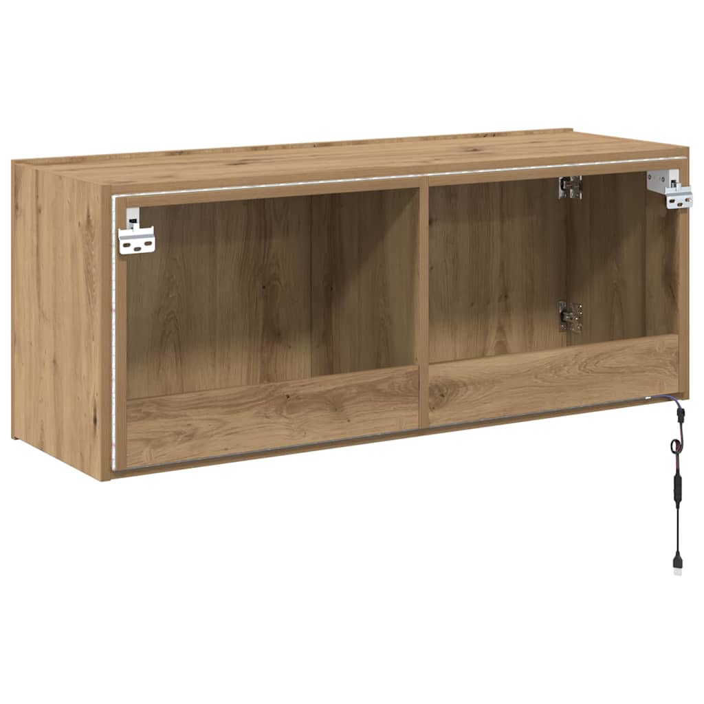 TV vægskab Artisan Egetræ 100 x 35 x 41 cm Konstrueret træ