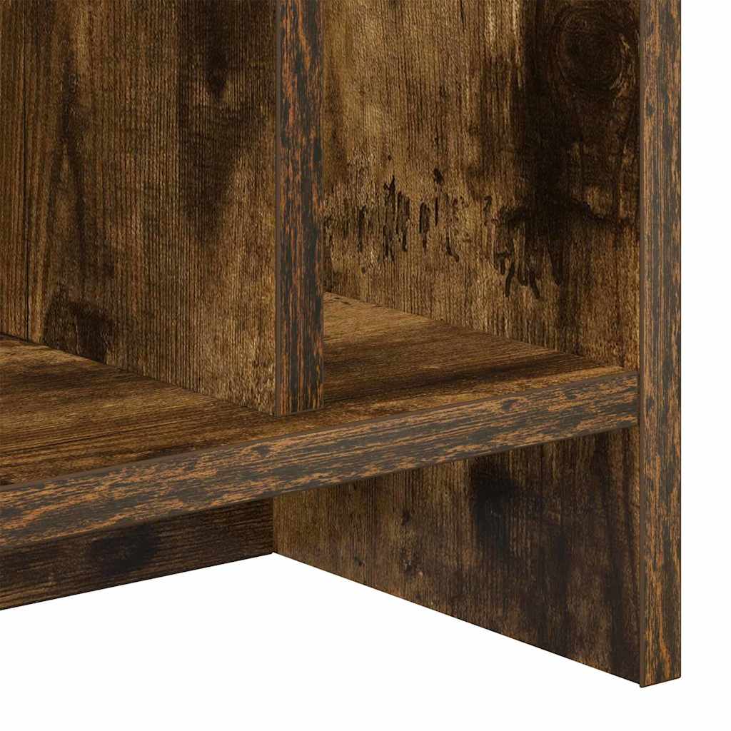 TV-bord 2 pcs Røget eg 50 x 35 x 45 cm Konstrueret træ