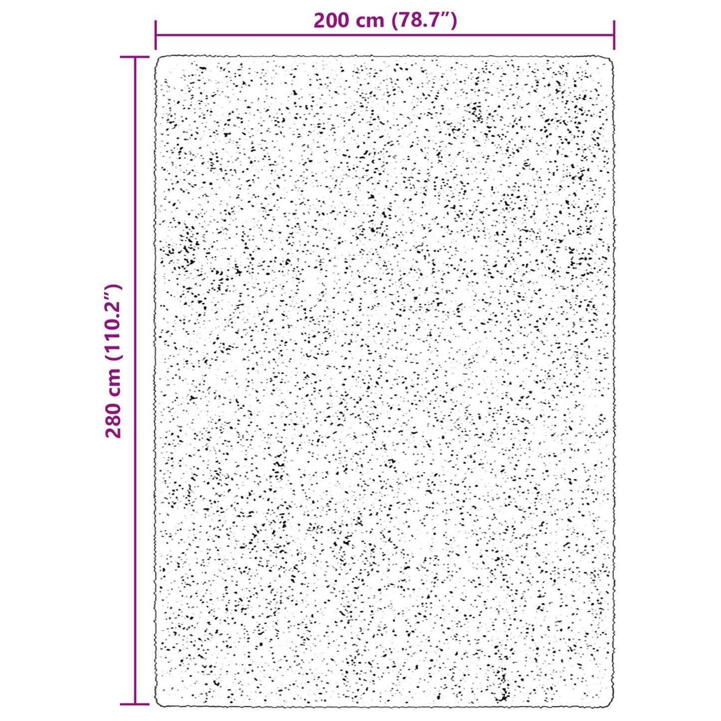 Medium luv blød og vaskbar tæppe HUARTE Brun 200 x 280 cm