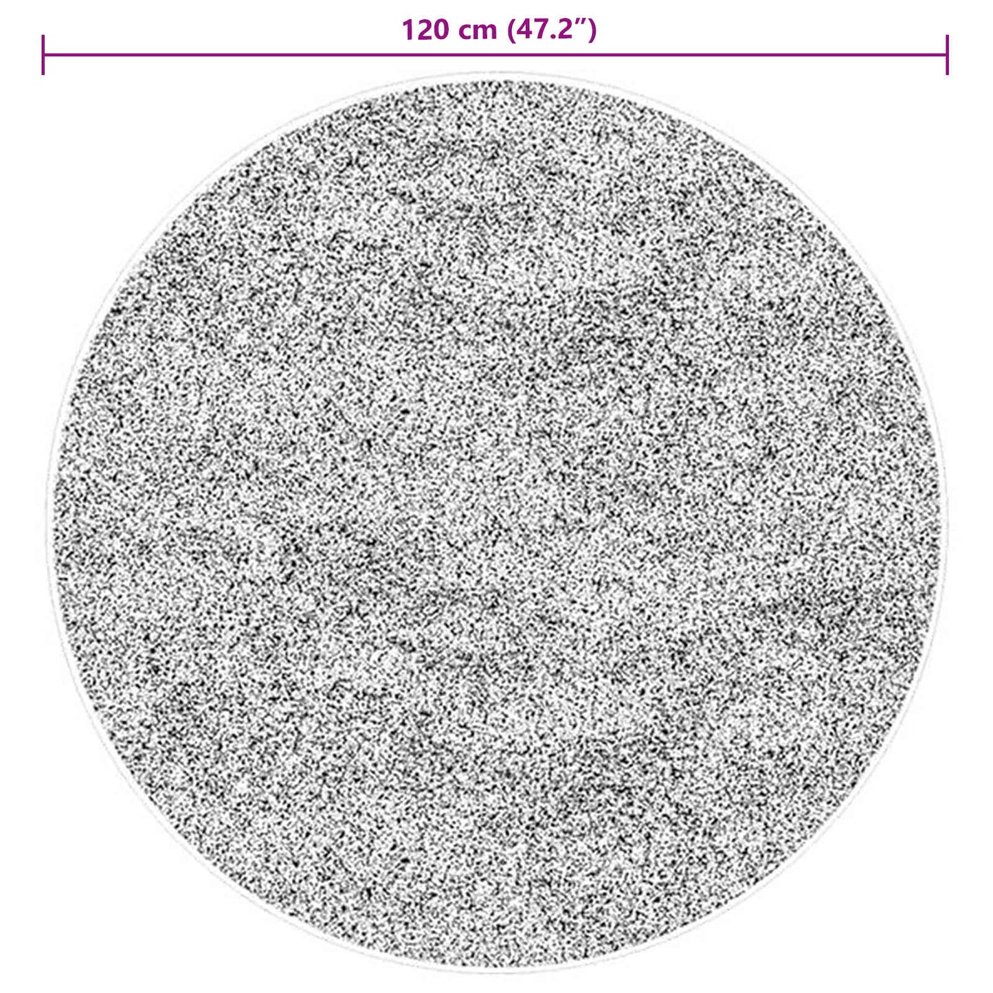 Medium luv blød og vaskbar tæppe HUARTE Brun Ø 120 CM Polyester