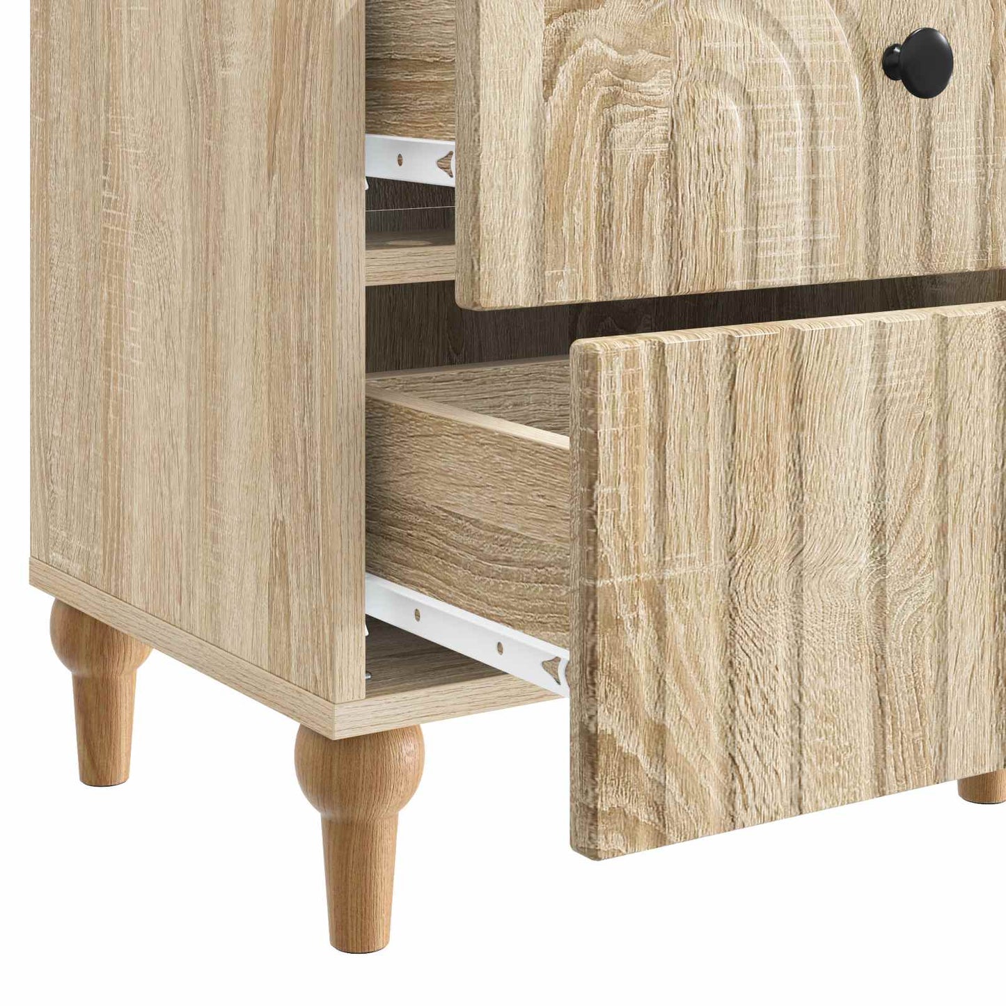 Natskab 2 stk. Sonoma-eg 43 x 34,5 x 48 cm Konstrueret træ
