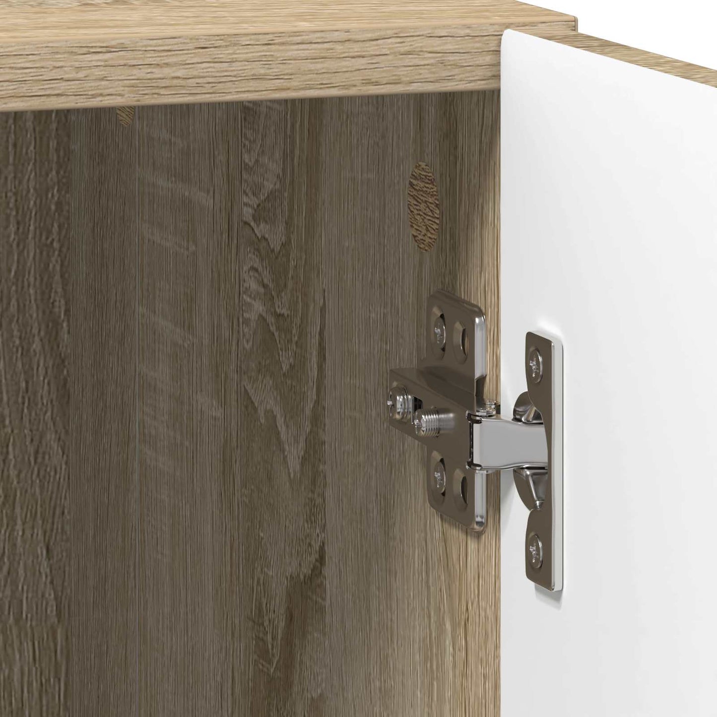 Sengebord 2 stk. Sonoma-eg 43 x 34,5 x 47 cm Konstrueret træ