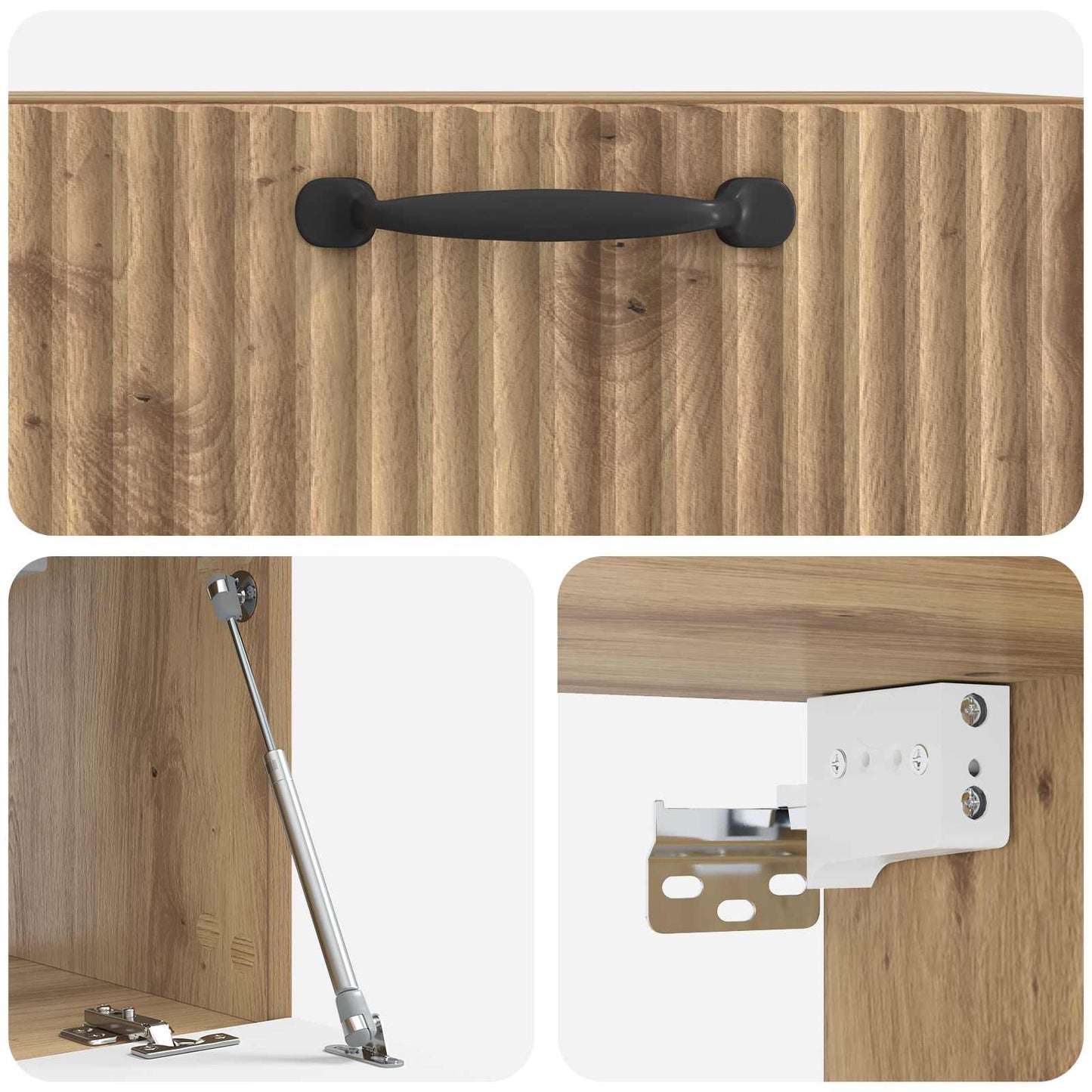 Væghængt TV-skab Artisan-eg 59,5 x 31 x 30 cm Konstrueret træ