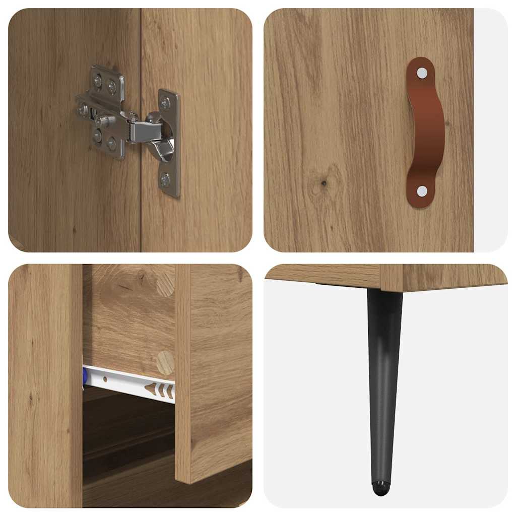 Højskab med hylde 2 pcs Artisan Egetræ 69,5 x 34 x 180 cm