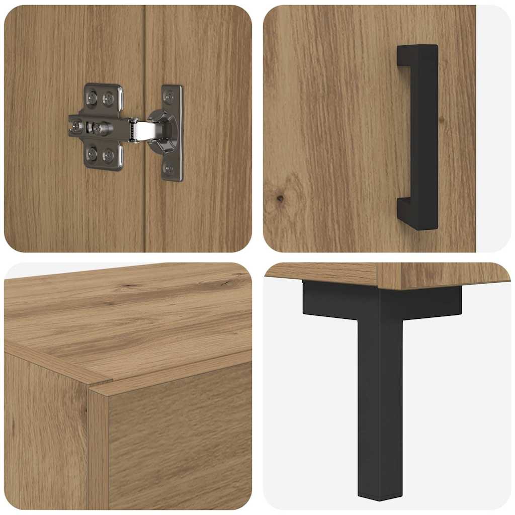 Highboard 2 stk. Artisan Egetræ 69,5 x 34 x 180 cm