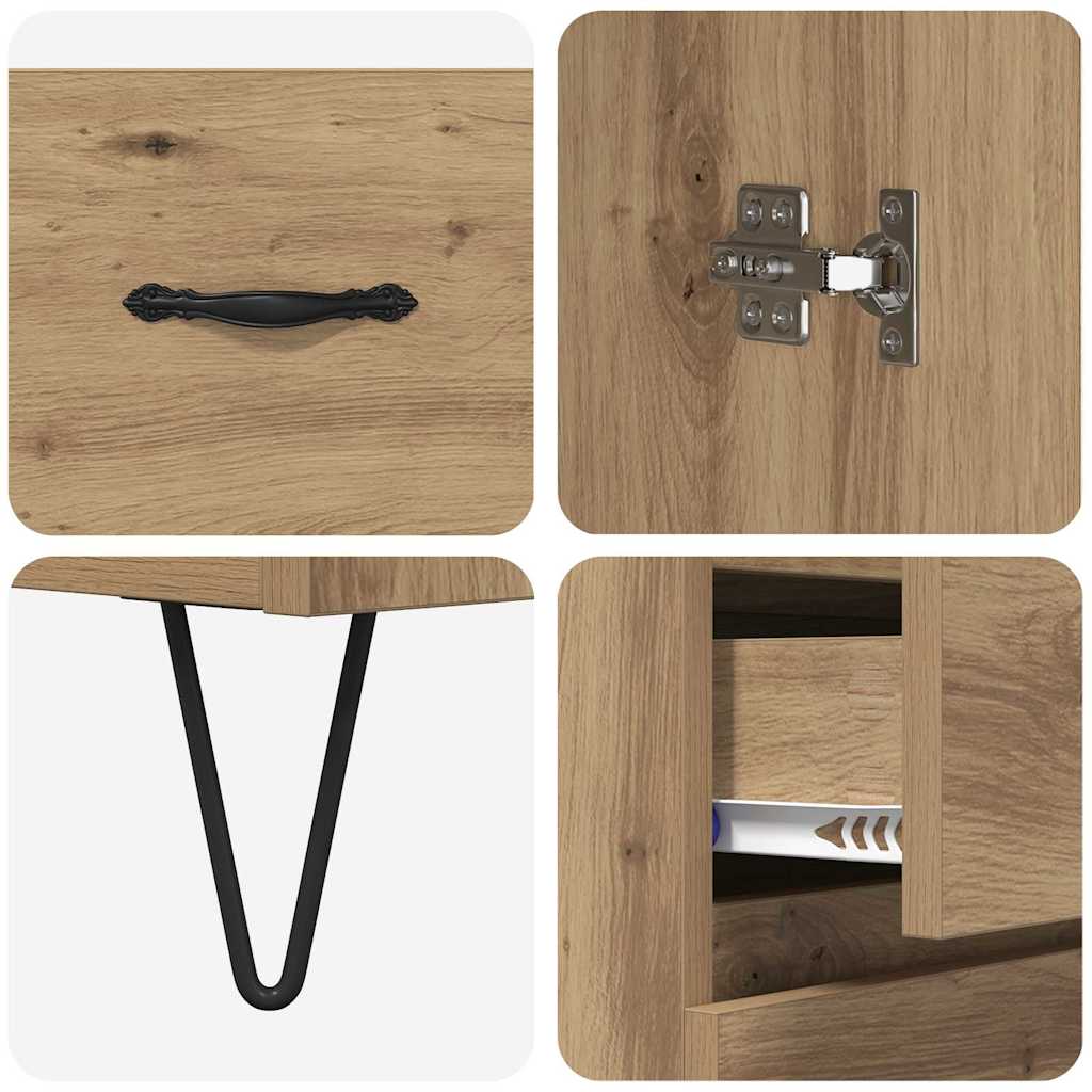 Highboard 2 pcs Artisan Egetræ 69,5 x 34 x 180 cm