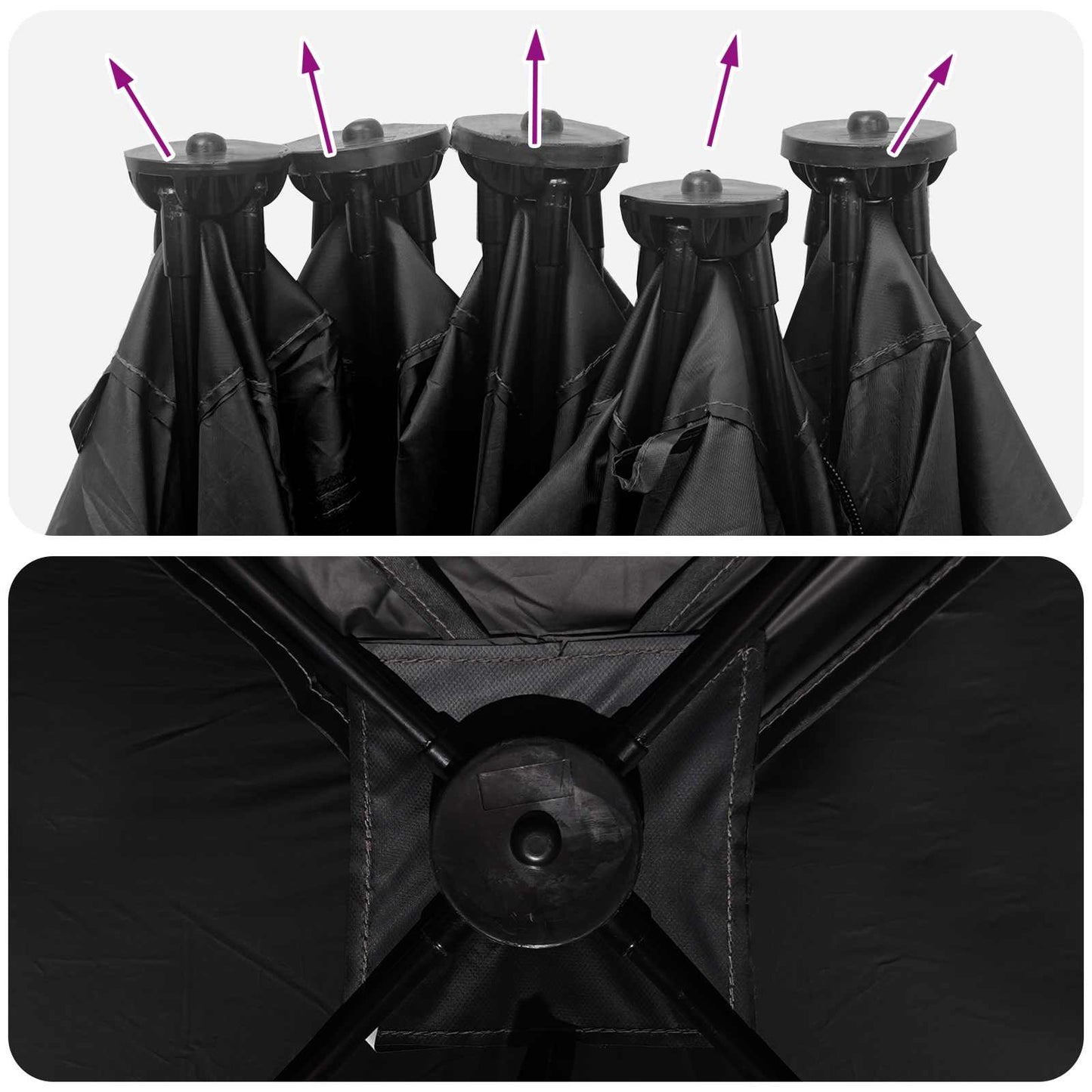 Jagttelt Hvid Blackout 143 x 143 x 165 cm Polyester og Stål