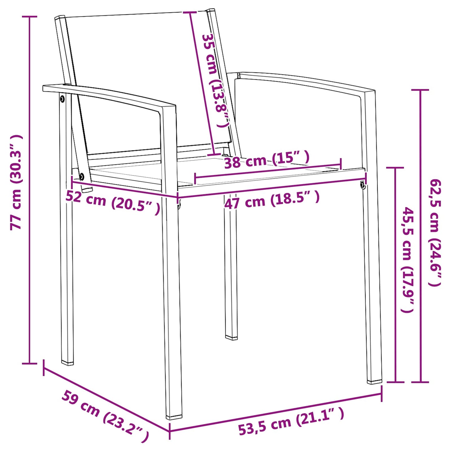 Have møbel sæt 5 pcs Sort og Anthracit 140 x 70 x 73 cm