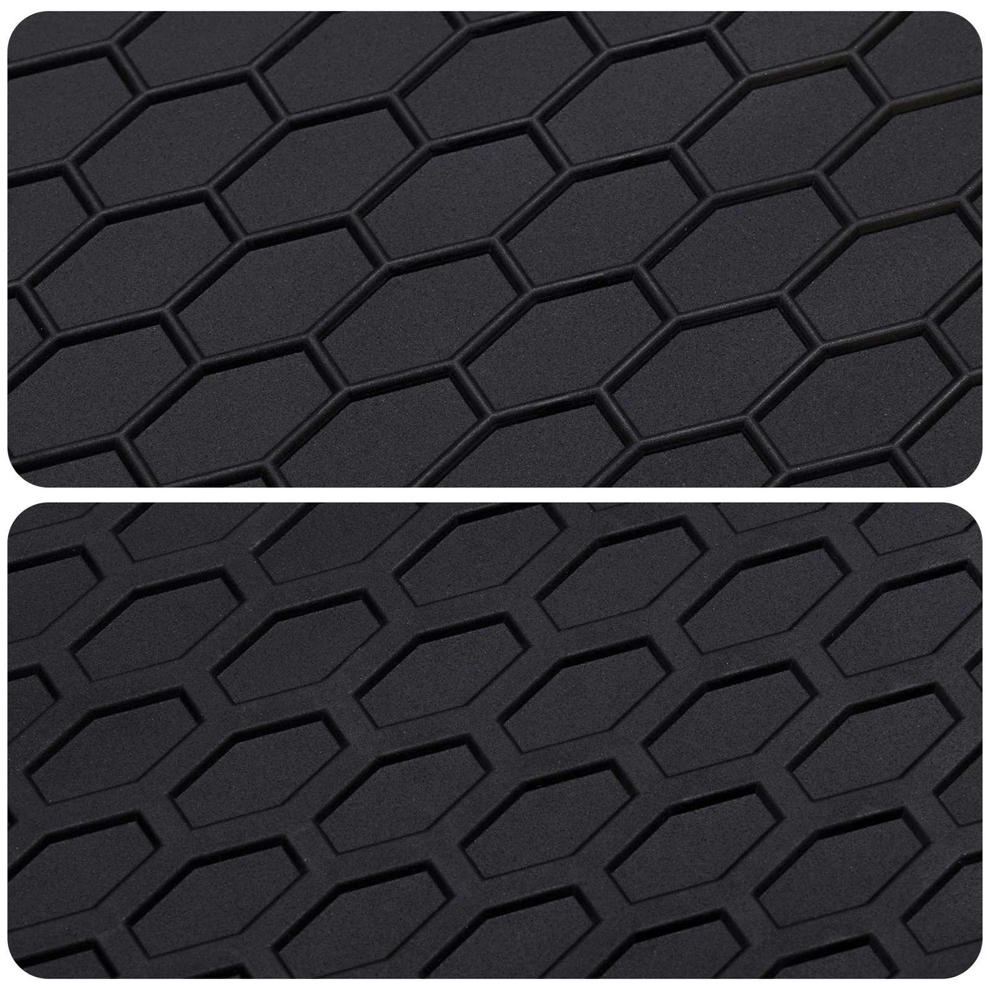 Bilmåtte 4 pcs Sort velegnet til Audi A4 B9 2015-2024 Gummi