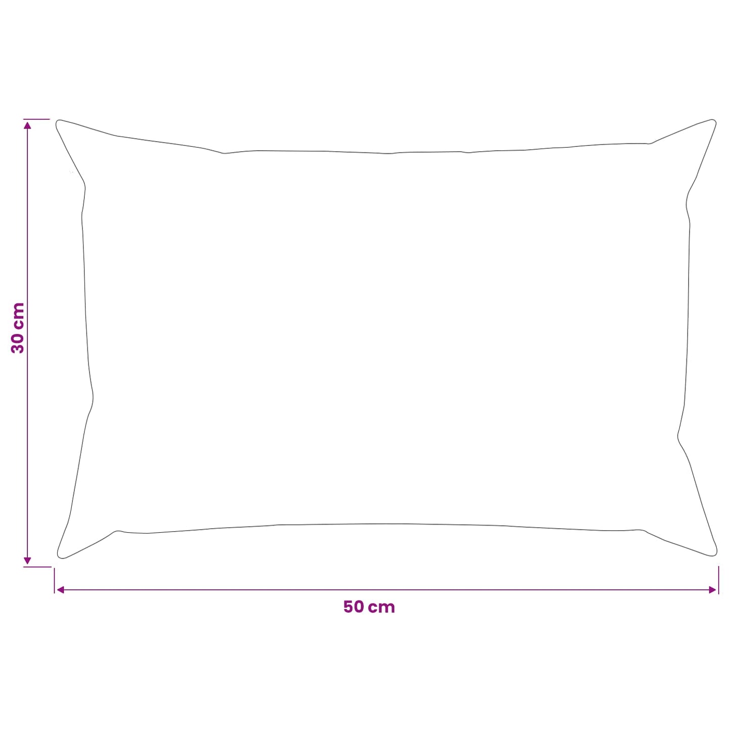 Pudebetræk 6 pcs HEERLEN Antracit 30 x 50 cm Polyester