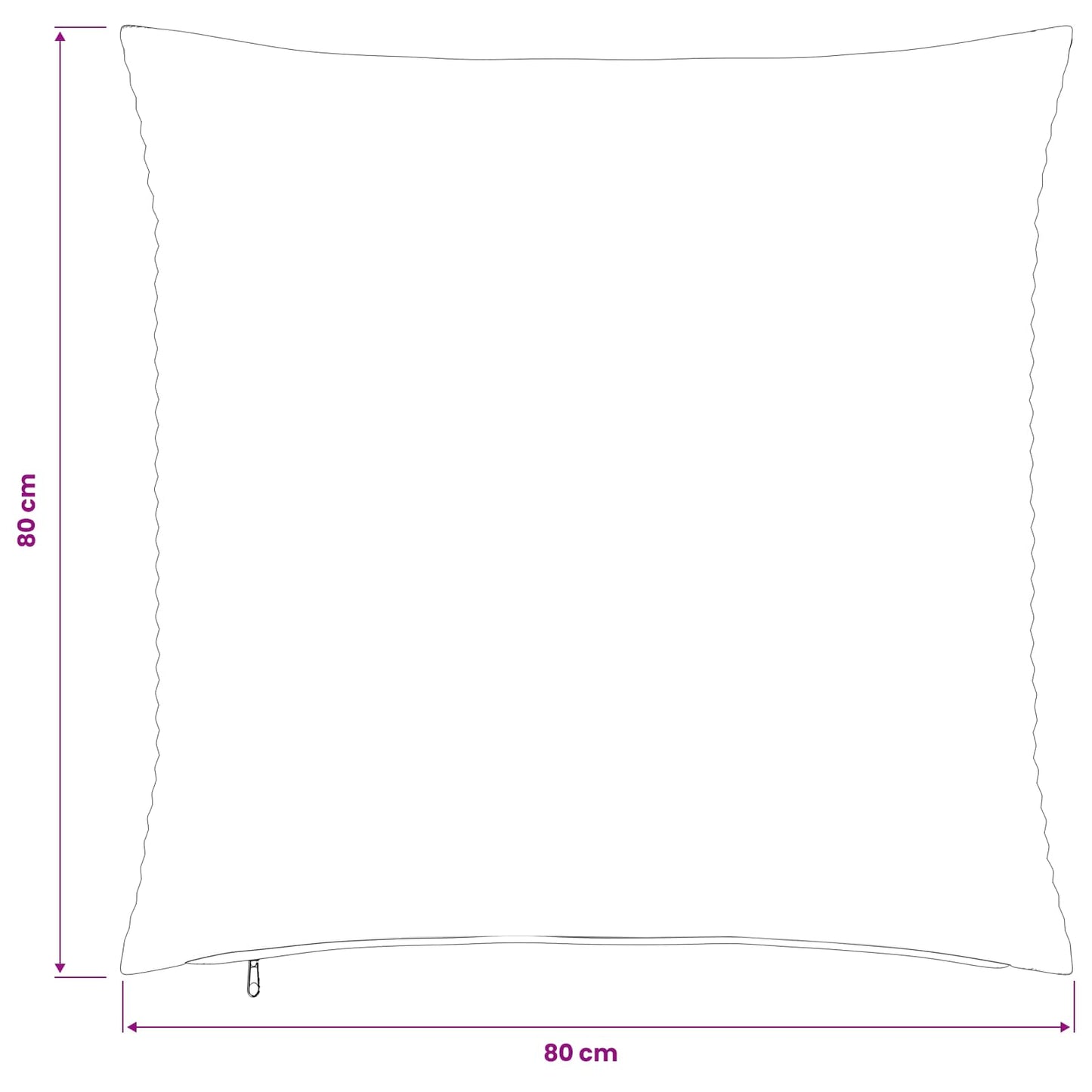 Pudebetræk 2 pcs HEERLEN Antracit 80 x 80 cm cordfløjl