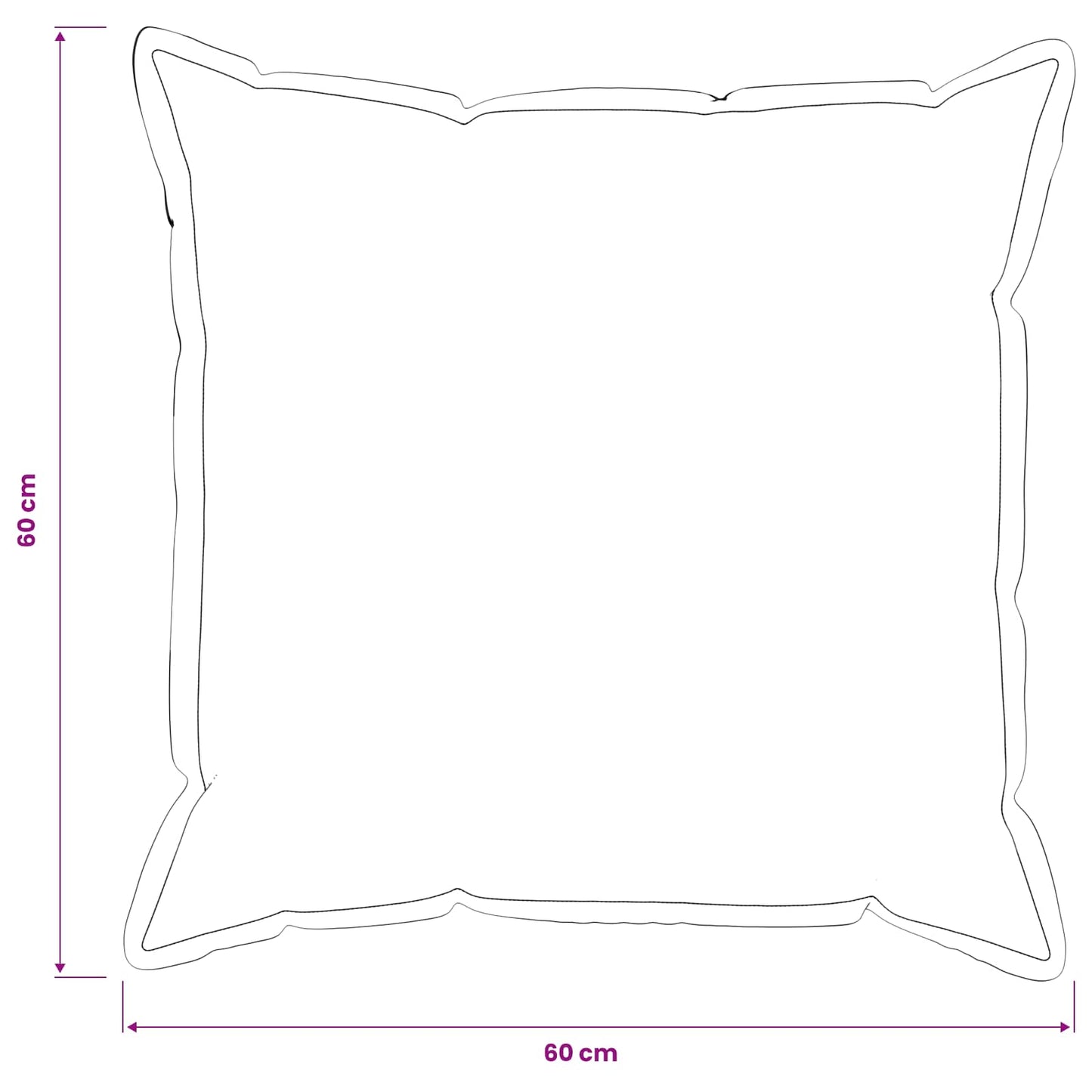Pudebetræk 2 pcs HOUTEN Lyserød 60 x 60 cm Bouclé