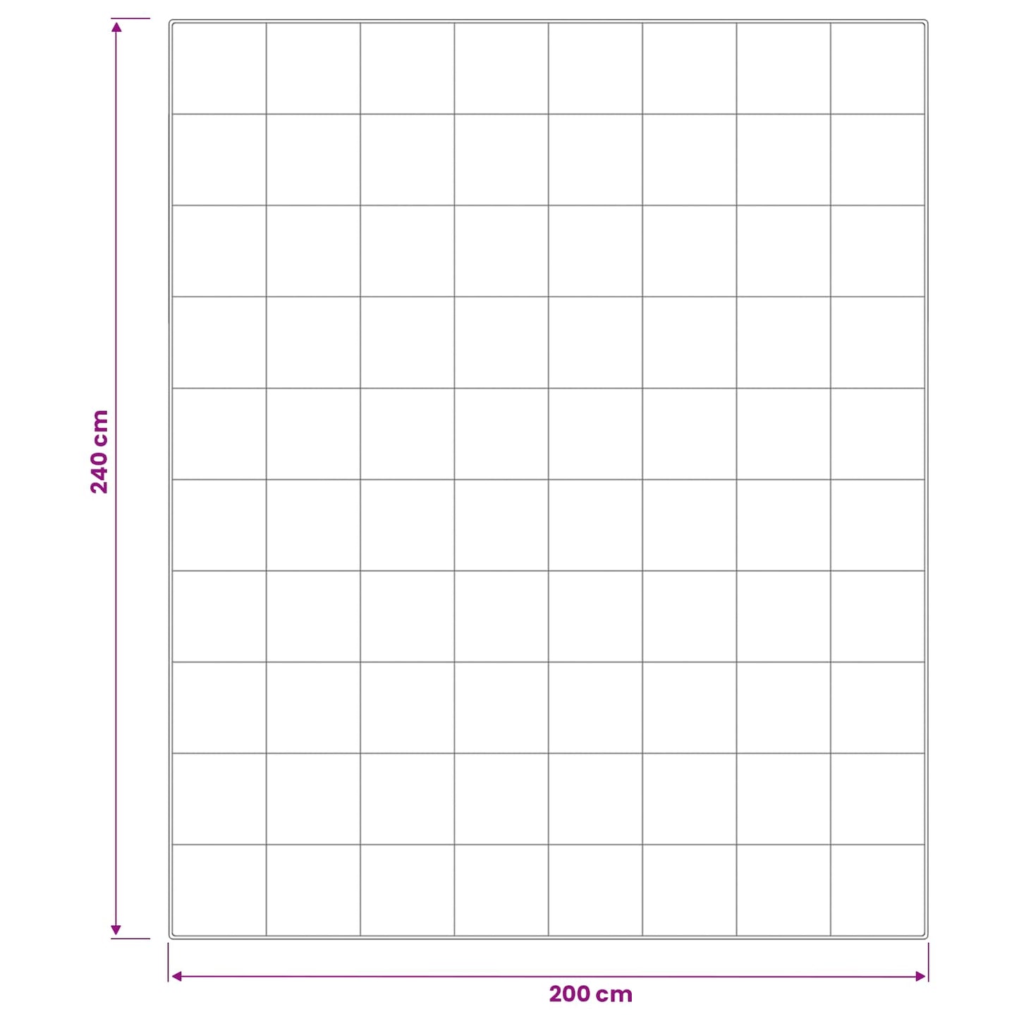 Dyne 200x240 cm Sommer 200 GSM Australsk Uld Hvid Hypoallergen