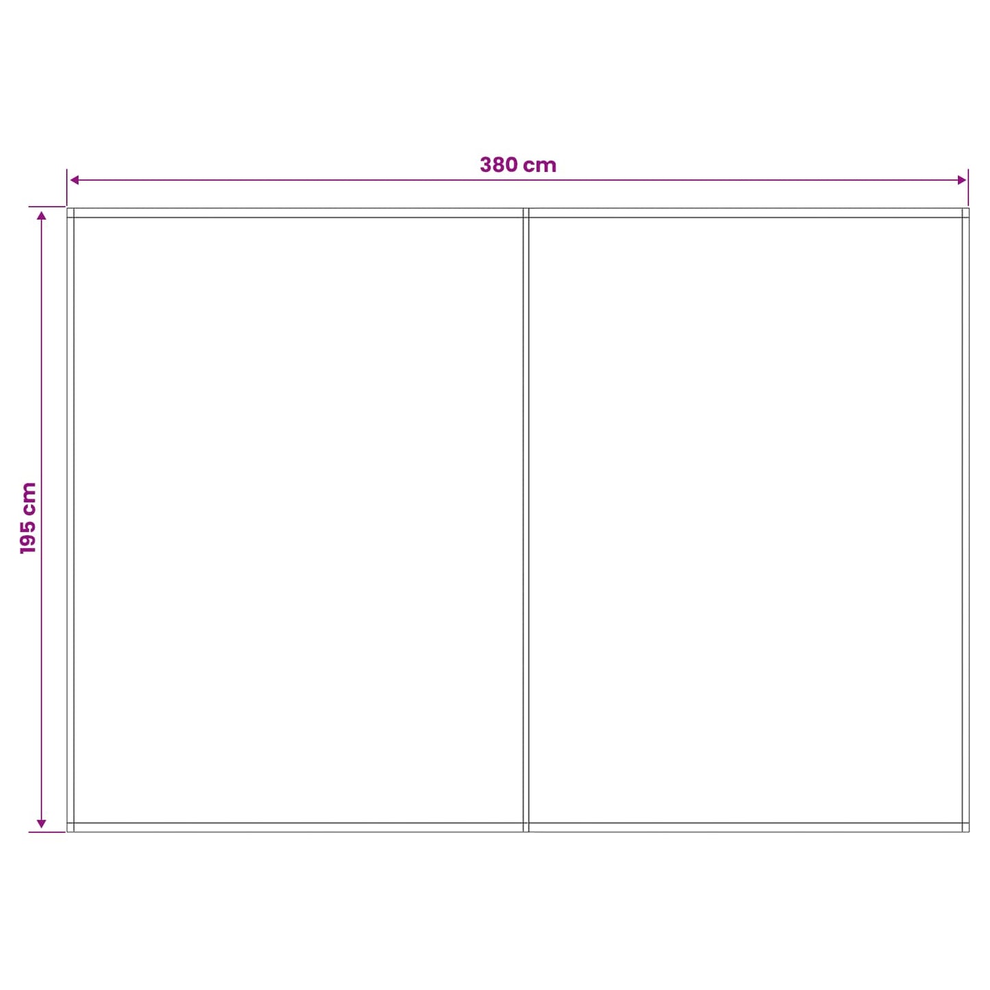 Reservedug til markise Cremefarvet 400 x 200 cm Polyester