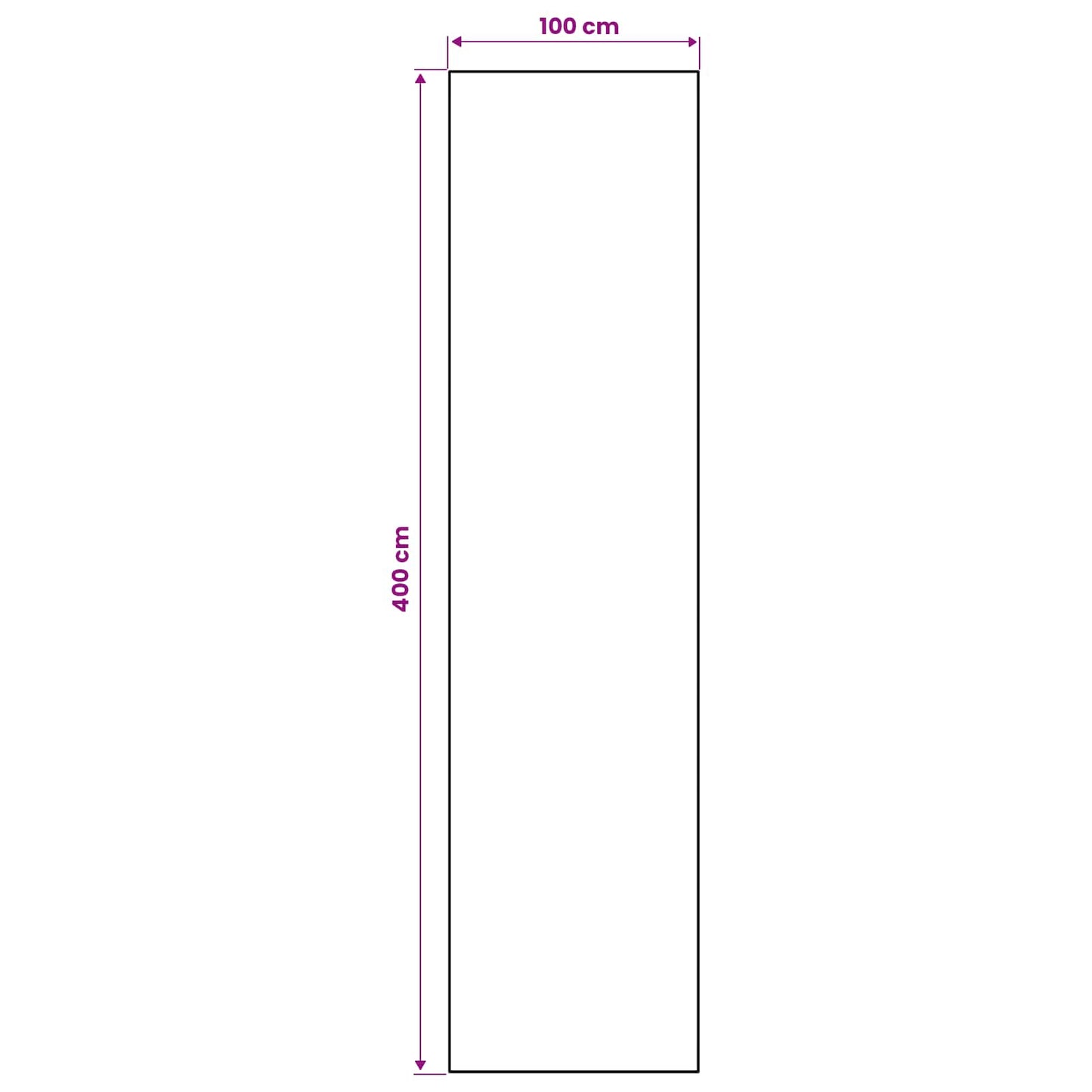 Tæppe Runner ORIZ 1150 gsm Sort mesh mønster