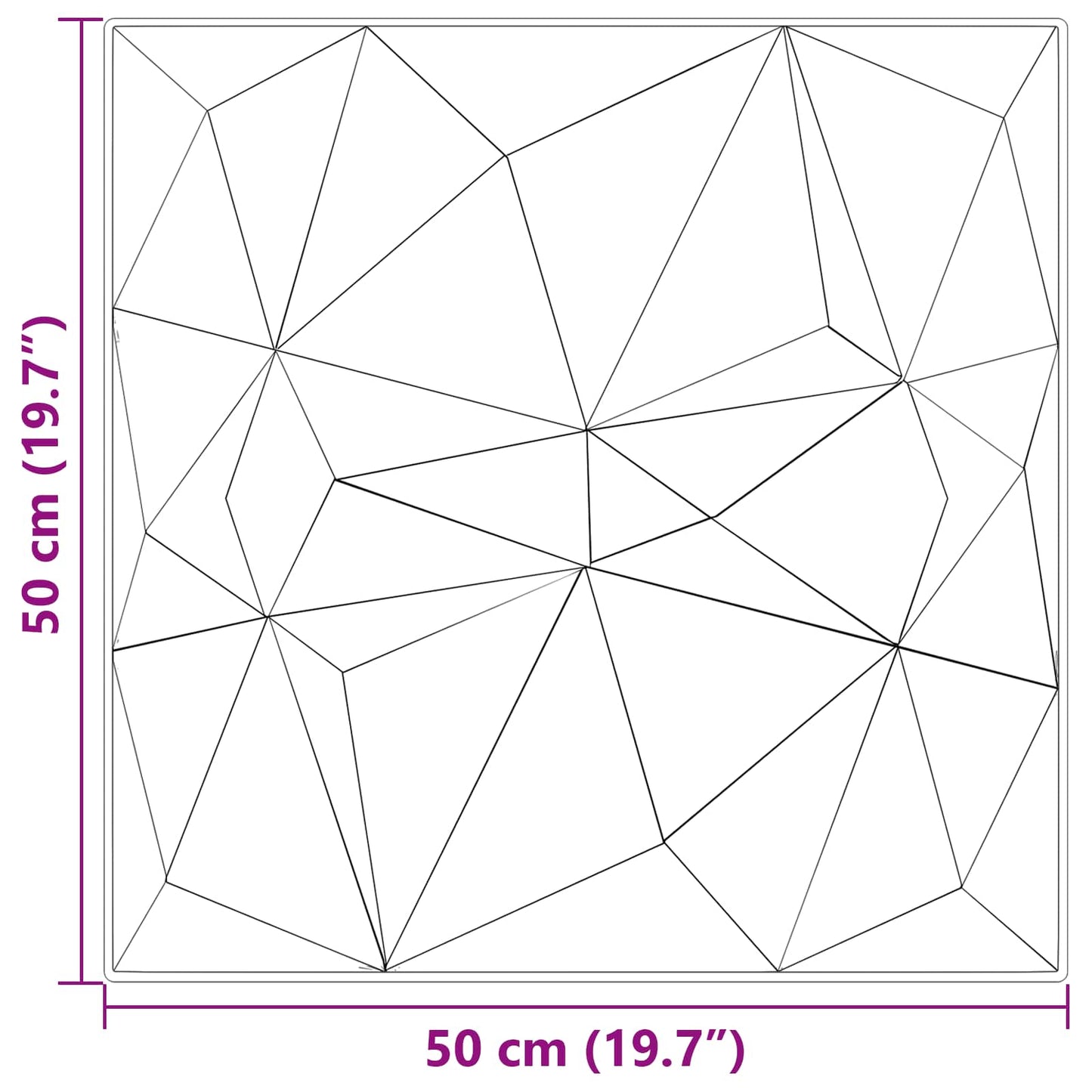 Vægpaneler 12 pcs Diamond Grøn 50 x 50 cm XPS Skum