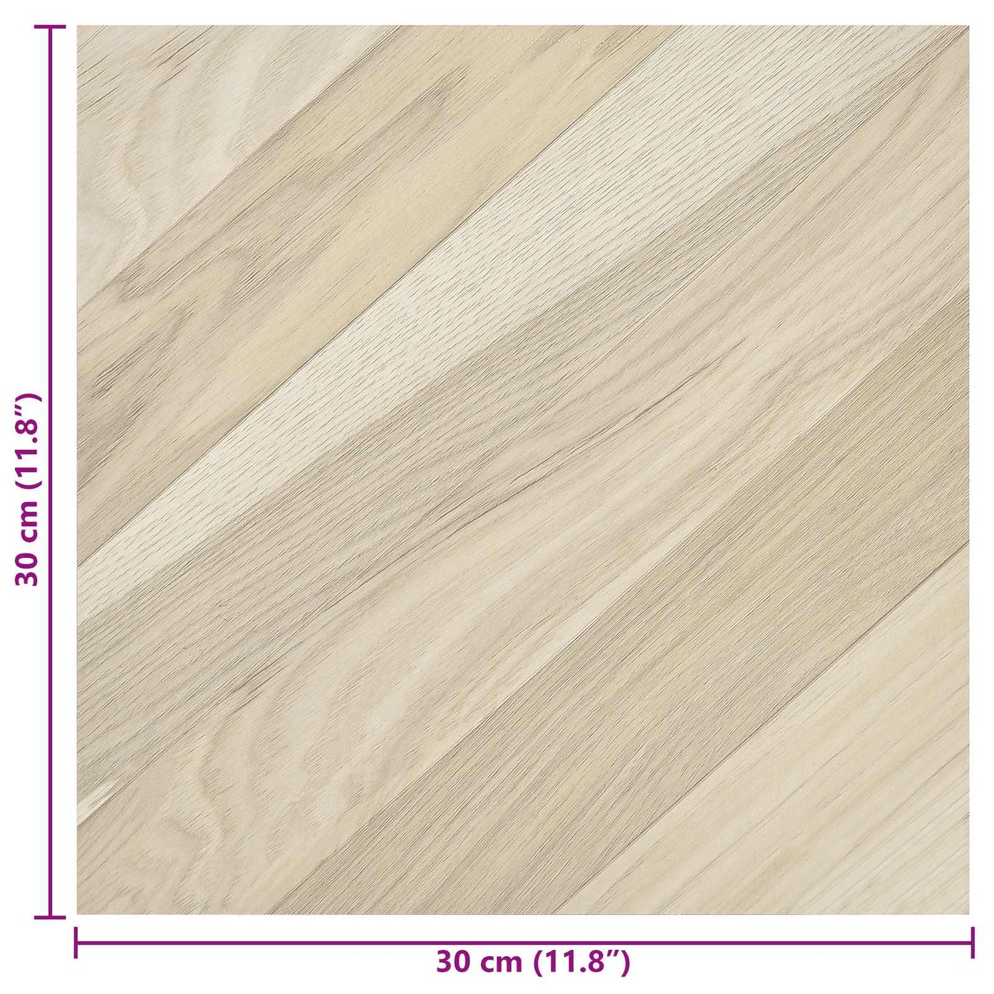 Selvklæbende Gulvplanker 30,5 x 30,5 cm 20 pcs PVC