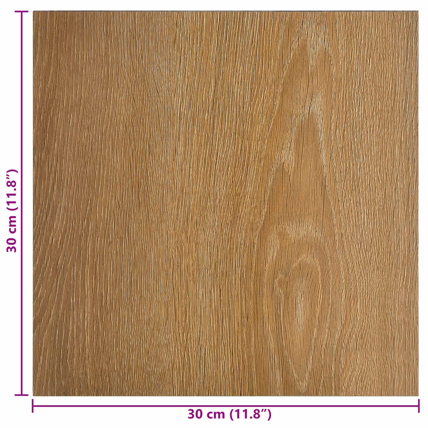 Selvklæbende Gulvplanker 30,5 x 30,5 cm 20 pcs PVC træ