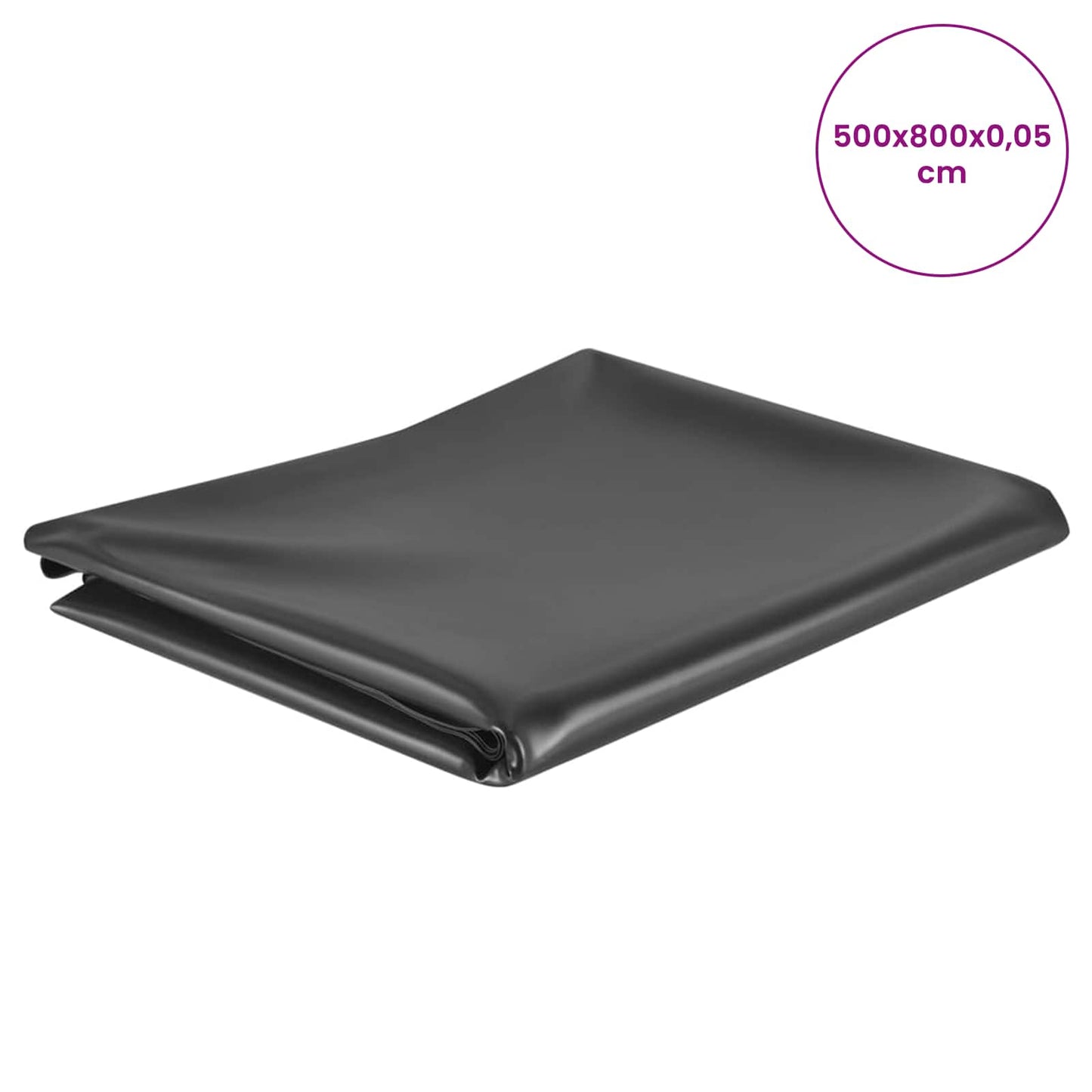 Dam Liner 5 x 8 m PVC 0,5 mm Sort
